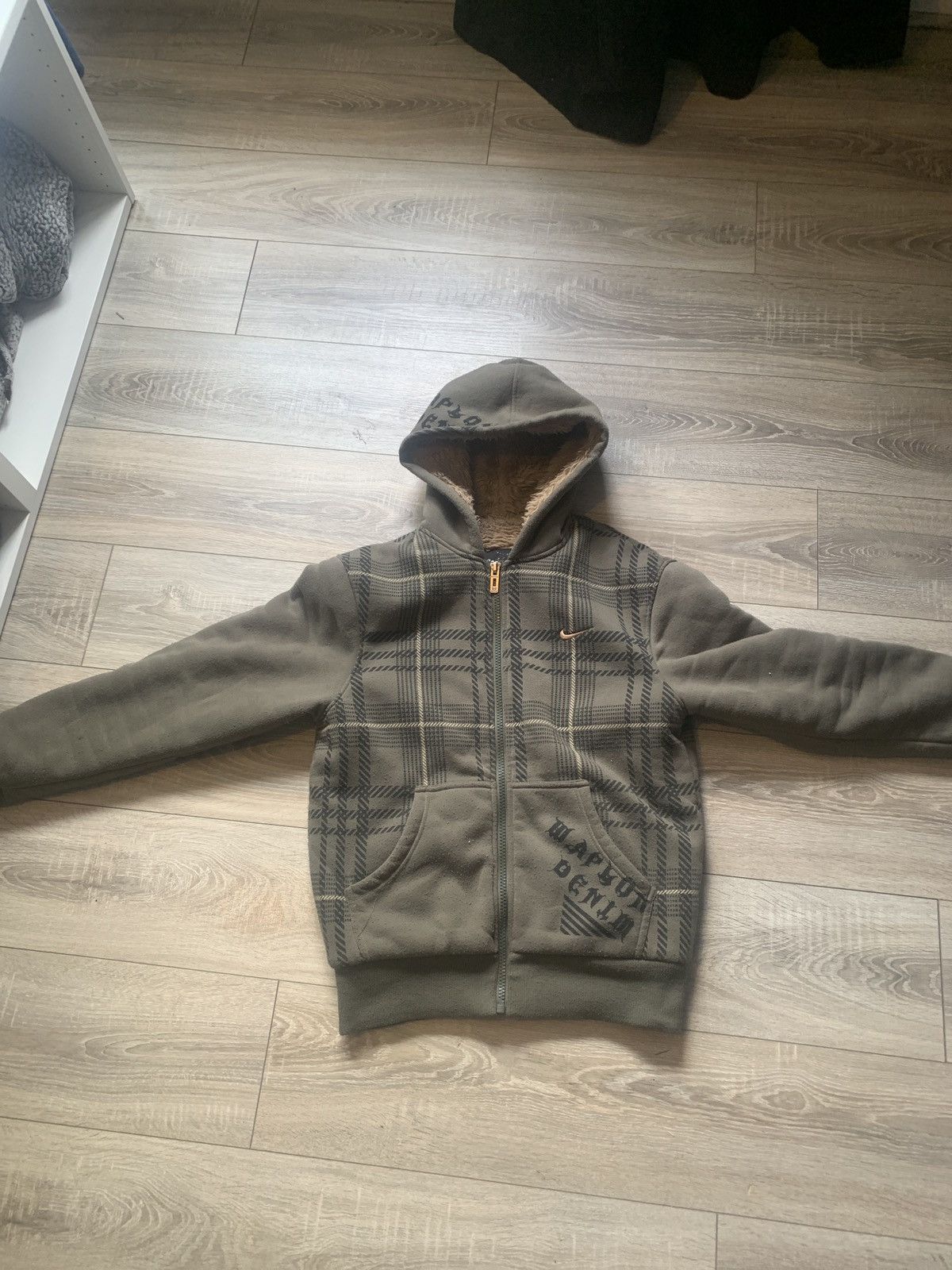 Insane Vintage Y2k Rare Nike Fleece Hoodie Sweatshirt