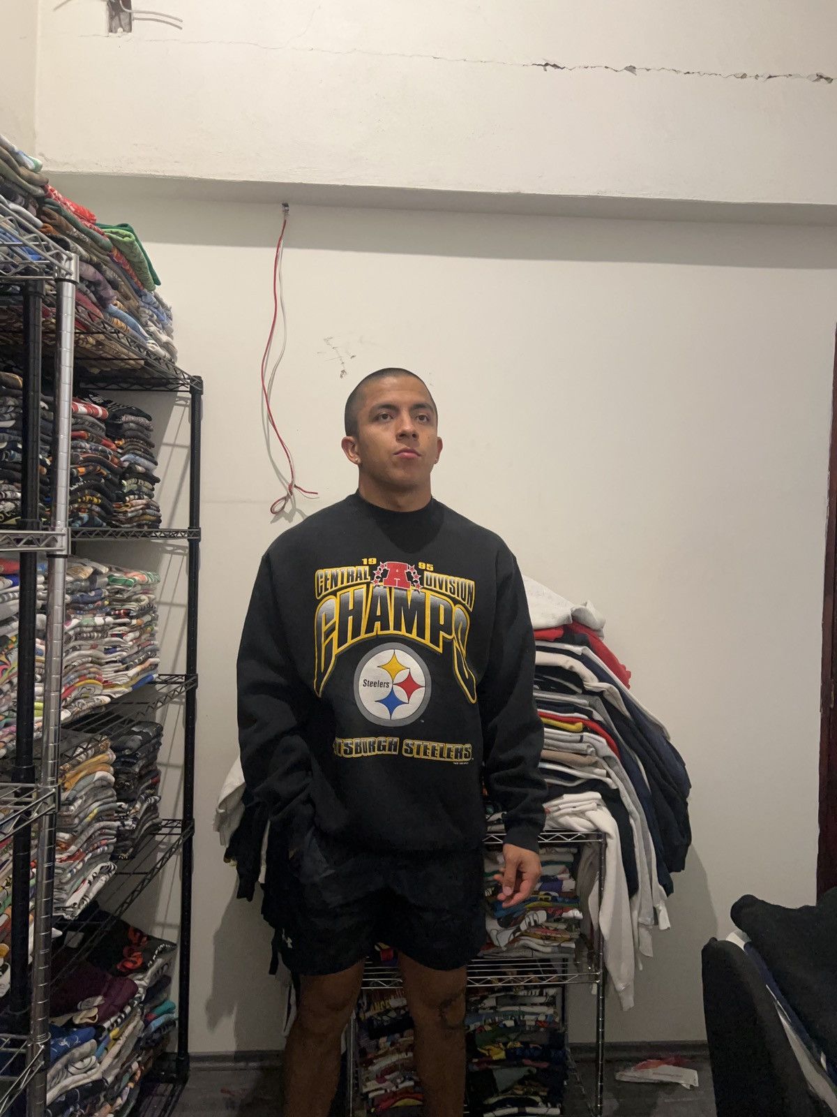 Salem Sportswear 1995 Pittsburgh Steelers NFL Super Bowl Crewneck Size US XL / EU 56 / 4 - 2 Thumbnail