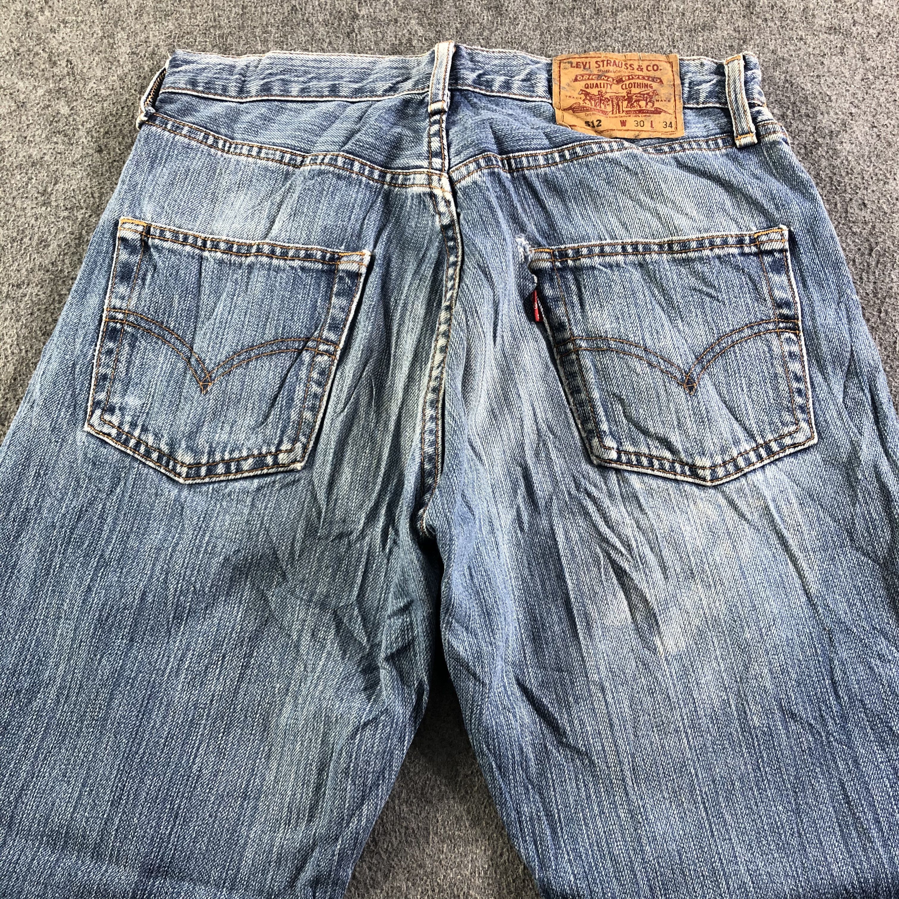 Levi's Vintage Blue Wash Levis 512 Jeans-J3552 Size US 30 / EU 46 - 4 Thumbnail