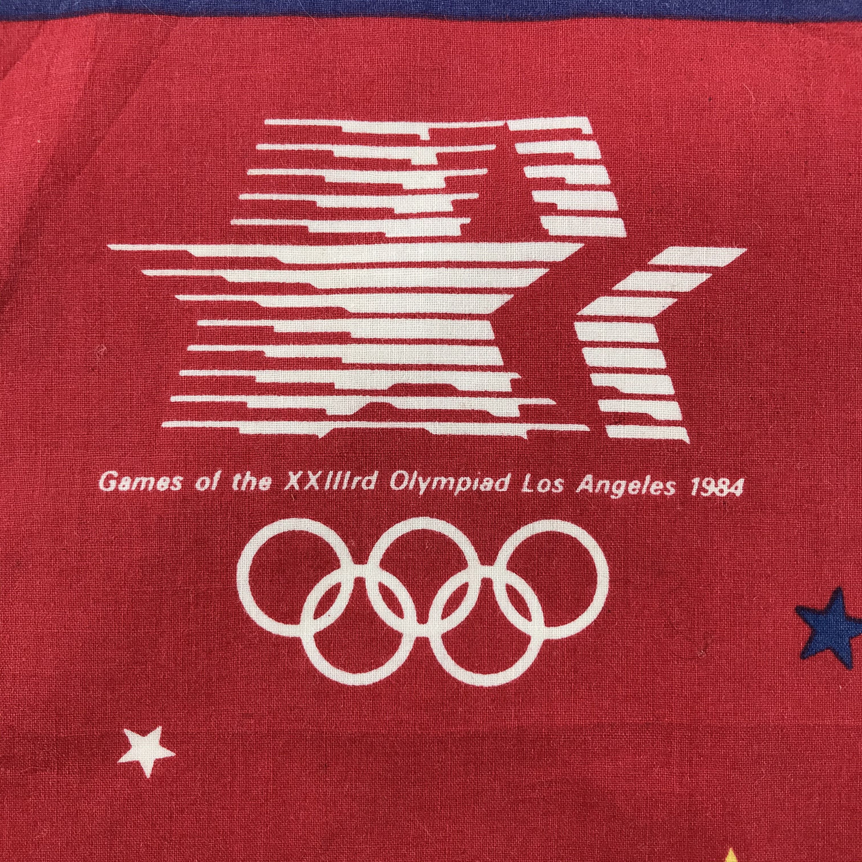 USA Olympics × Vintage LA Olympic Bandana / Handkerchief / Neckerchief - S1910 Size ONE SIZE - 3 Thumbnail
