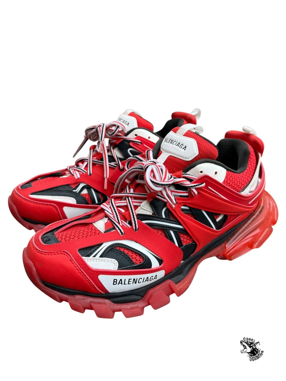 Balenciaga Balenciaga red track 2 sneakers Size US 10 / EU 43 - 1 Thumbnail