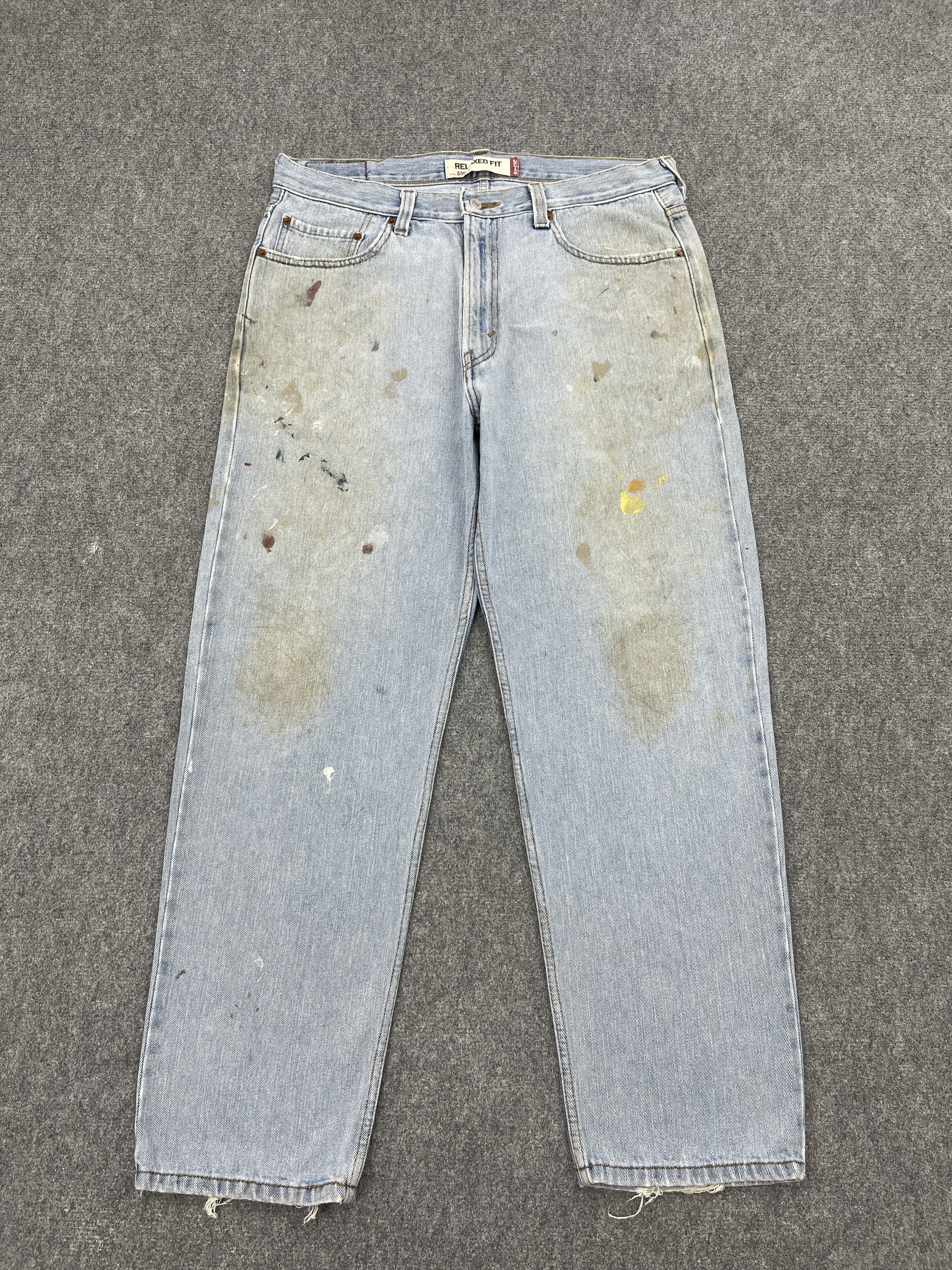 Levi's Vintage Dirty Levis 505 Light Washed Jeans DP2572 Size US 35 - 1 Thumbnail