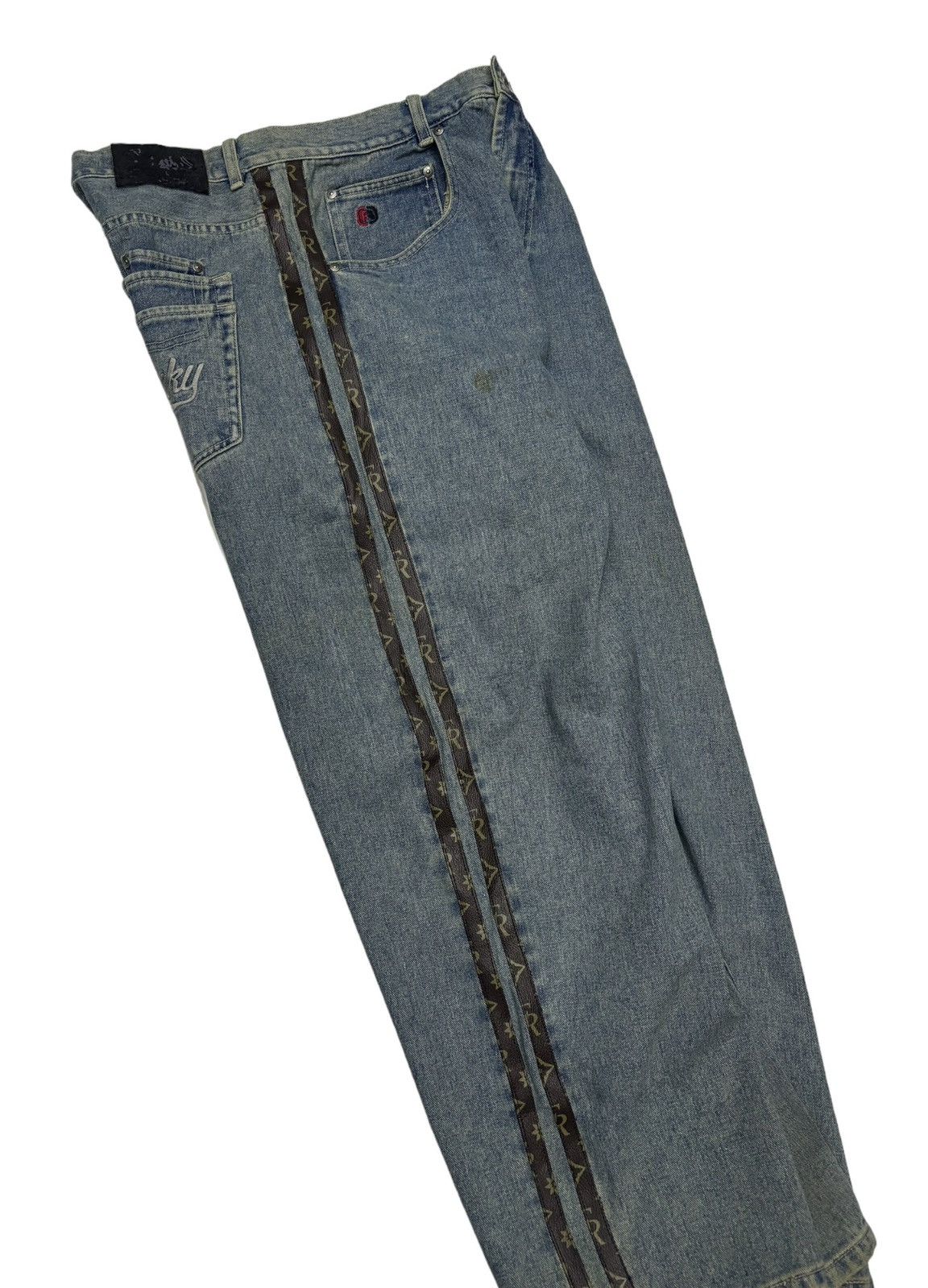 If Six Was Nine 🔥FREAKY MASSIVE LV MONOGRAM BAGGY JEANS HYPE Size US 34 / EU 50 - 9 Thumbnail
