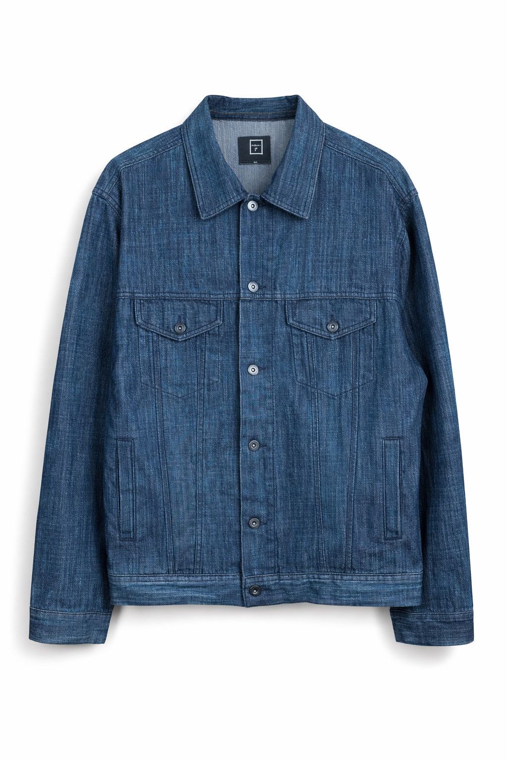 Japanese Brand RESHAM Japanese Style Denim Jacket Workwear Trucker Jacket Size US L / EU 52-54 / 3 - 1 Thumbnail