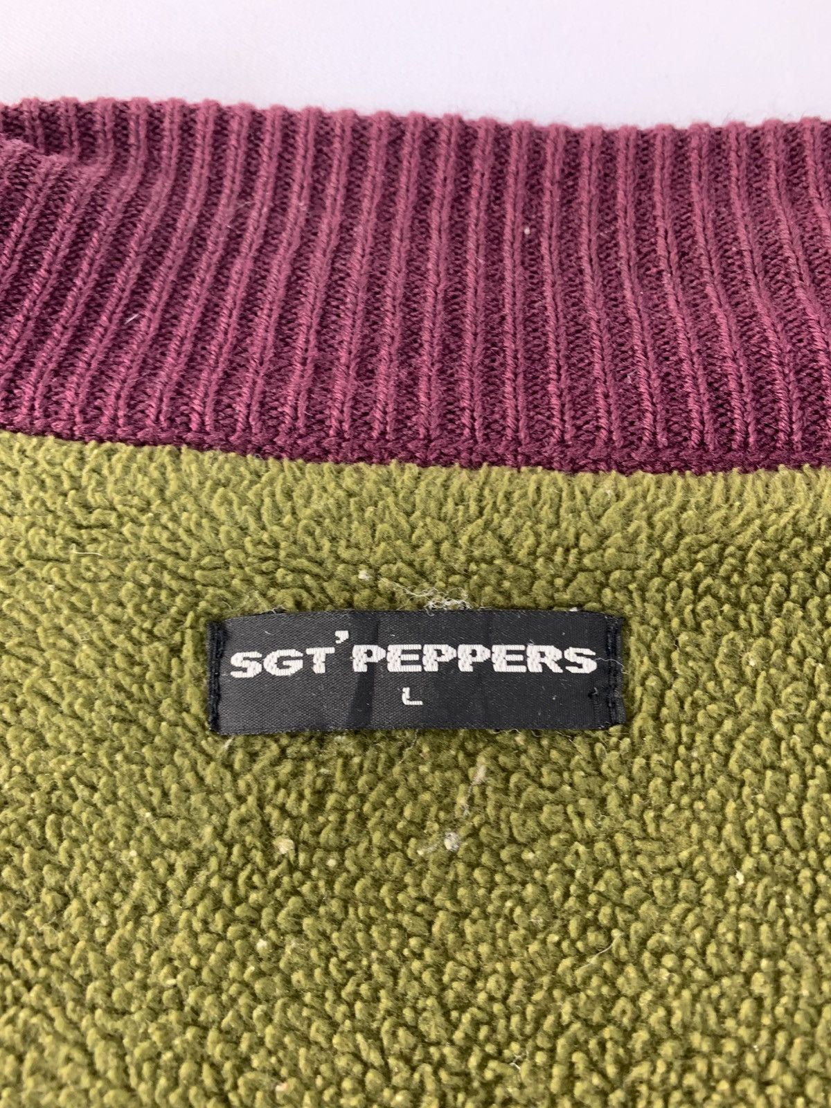 Japanese Brand Sgt Pepper Knitwear Navajo Jacket Sherpa Inner Size US L / EU 52-54 / 3 - 6 Thumbnail