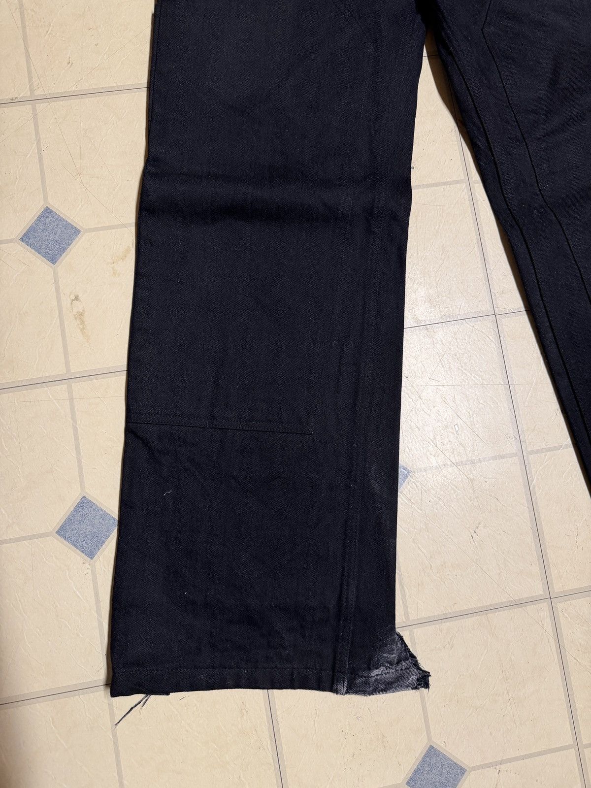 Rick Owens Drkshdw Rick Owens Geth Cut Double Knee MIJ Black 31 Size US 31 - 3 Thumbnail