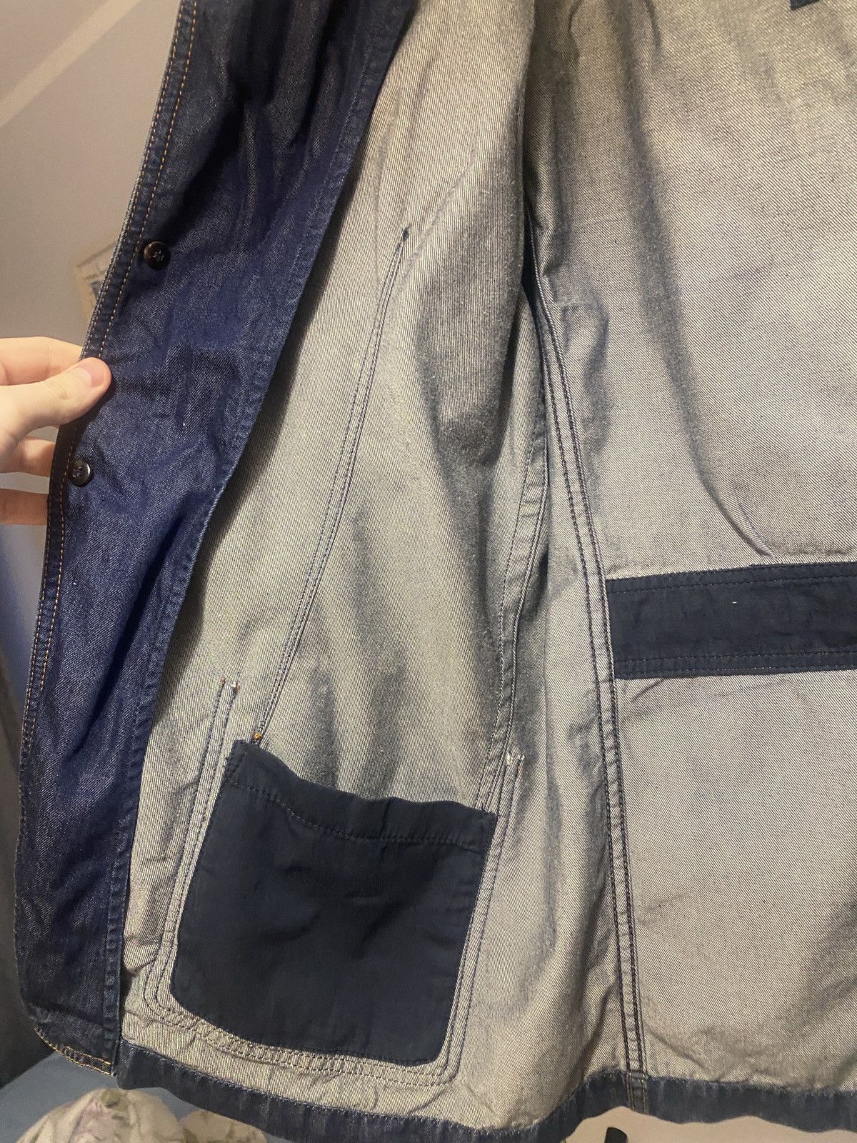 Yves Saint Laurent Yves saint laurent ultra rare jeans denim blazer Size US L / EU 52-54 / 3 - 11 Thumbnail