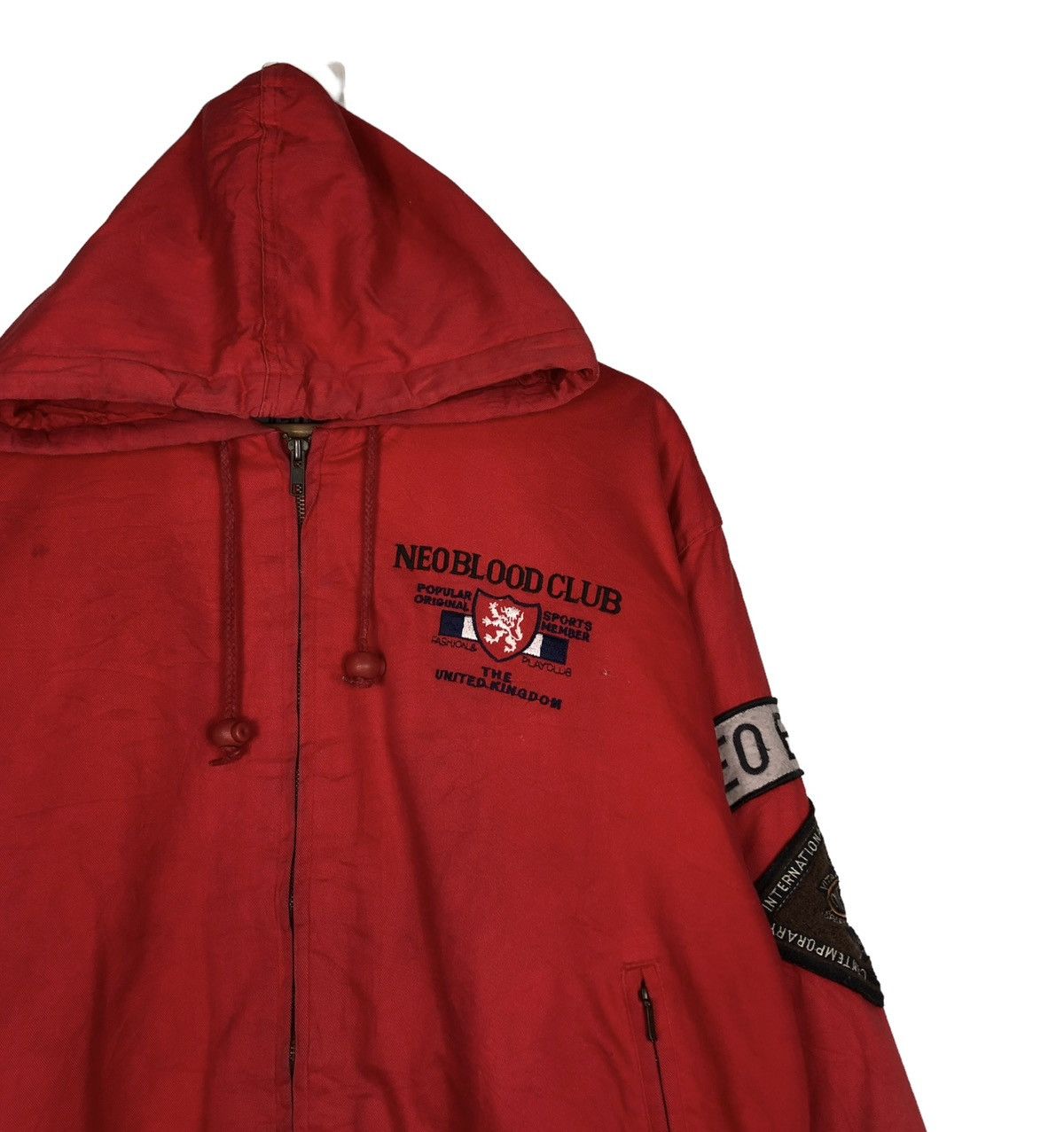 Japanese Brand 🔥VINTAGE RIOT RIOT BOMBER JACKET NEO BLOOD BIG LOGO JAPAN Size US M / EU 48-50 / 2 - 6 Thumbnail