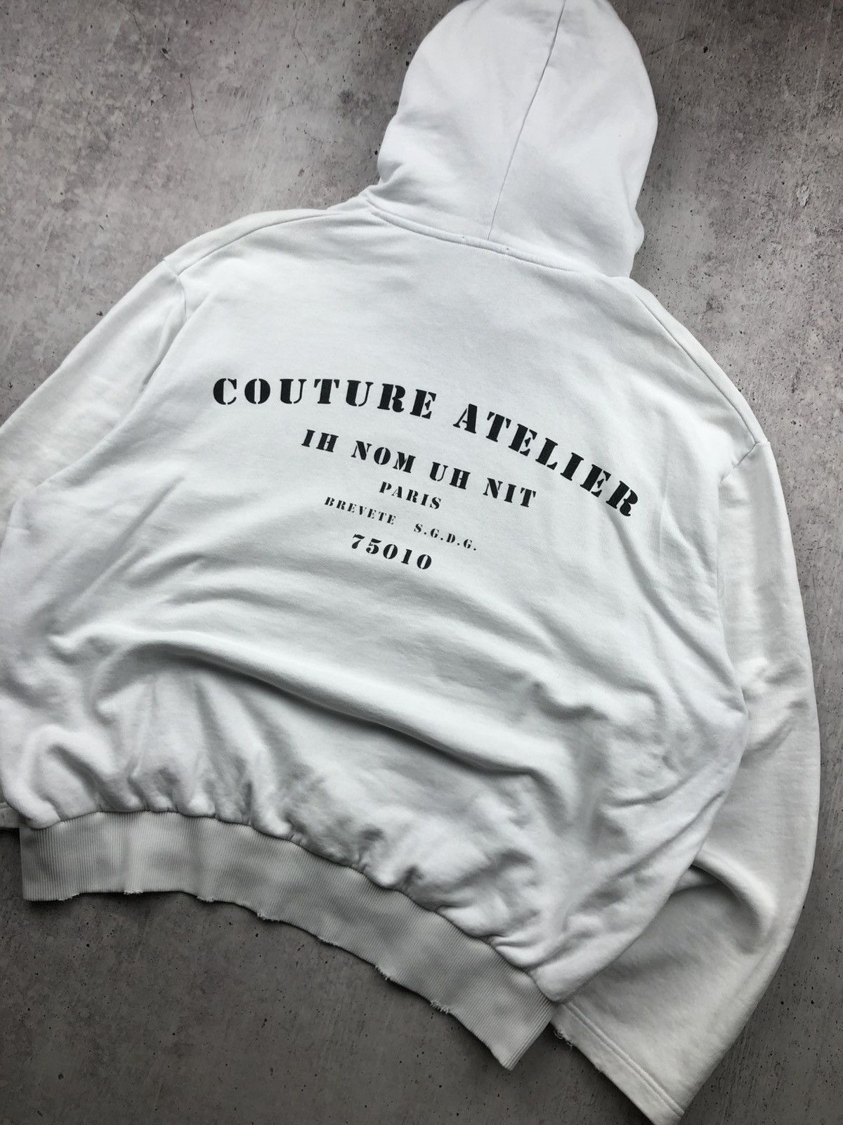 Ih Nom Uh Nit Ih Nom Uh Nit “Couture Atelier” Paris Avant Garde Hoodie Y2K Size US M / EU 48-50 / 2 - 10 Thumbnail