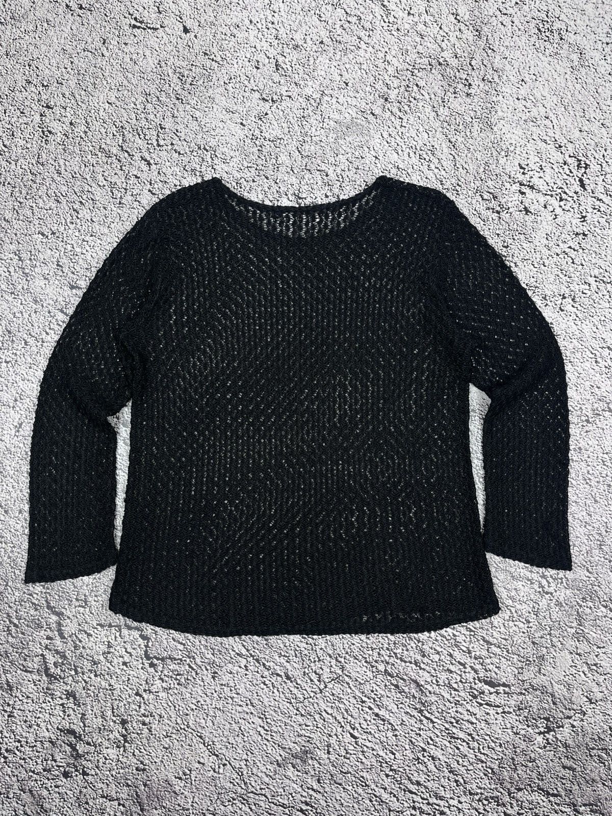 Japanese Brand Vintage Gothic Mesh LongSleeve Top AvantGarde size M Size M / US 6-8 / IT 42-44 - 4 Thumbnail