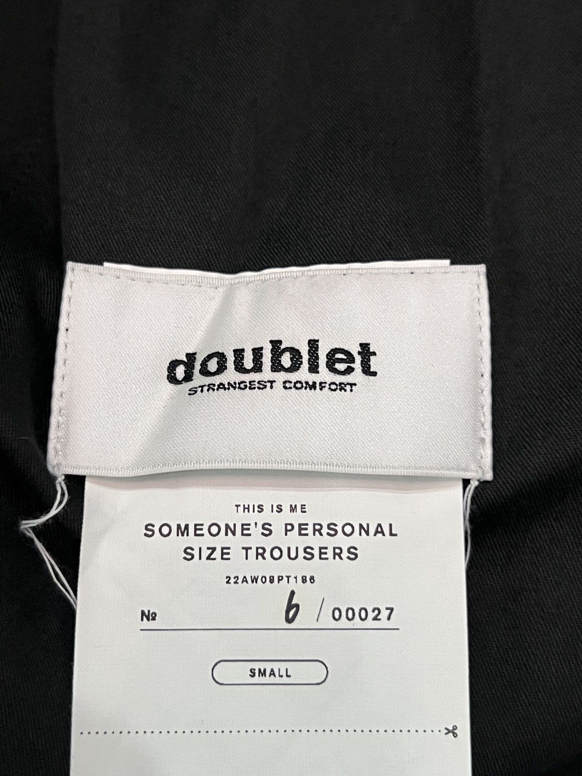 Doublet Doublet FW22 Runway Logo Charm Wrap Wide Trousers Size 34S - 16 Thumbnail