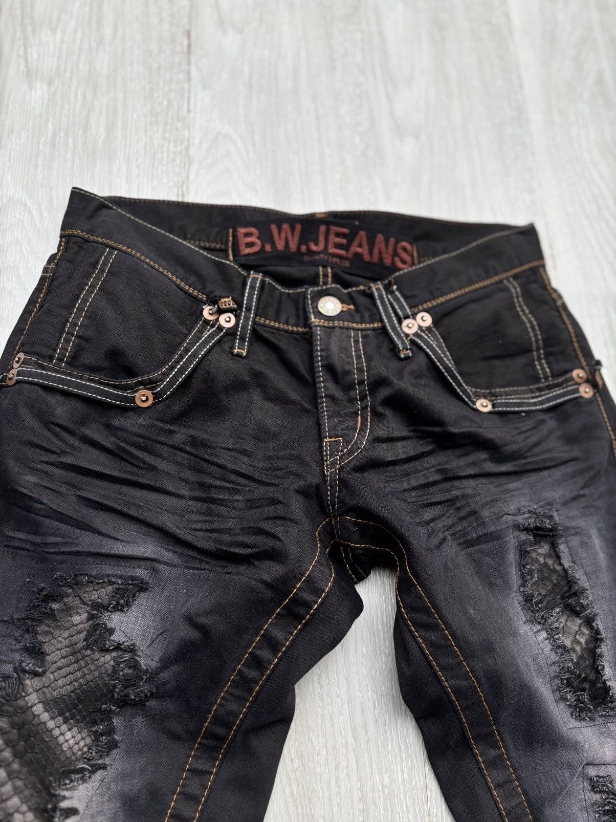Japanese Brand BLUE WAY/ made in nippon flare jeans Size US 29 - 4 Thumbnail