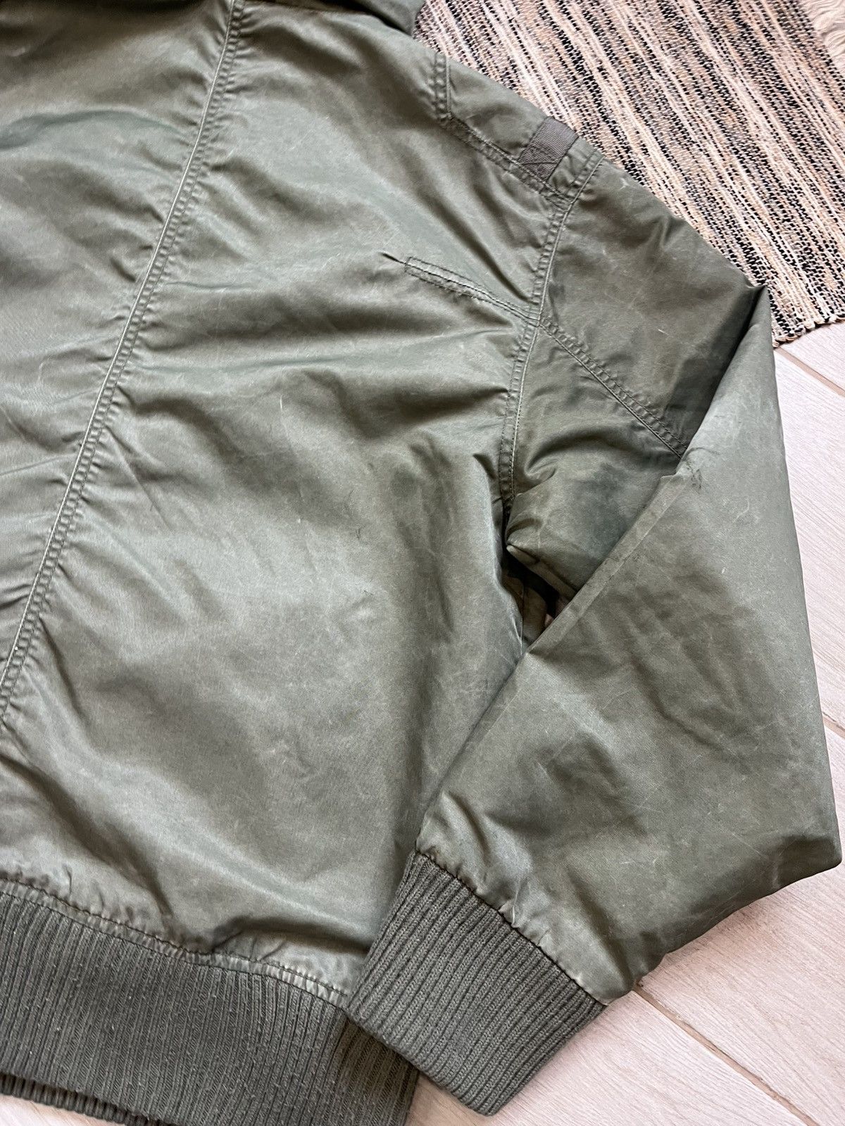 Firetrap × Vintage Vintage Fitetrap Y2K military jacket waxed style green Camo Size US XXL / EU 58 / 5 - 18 Thumbnail
