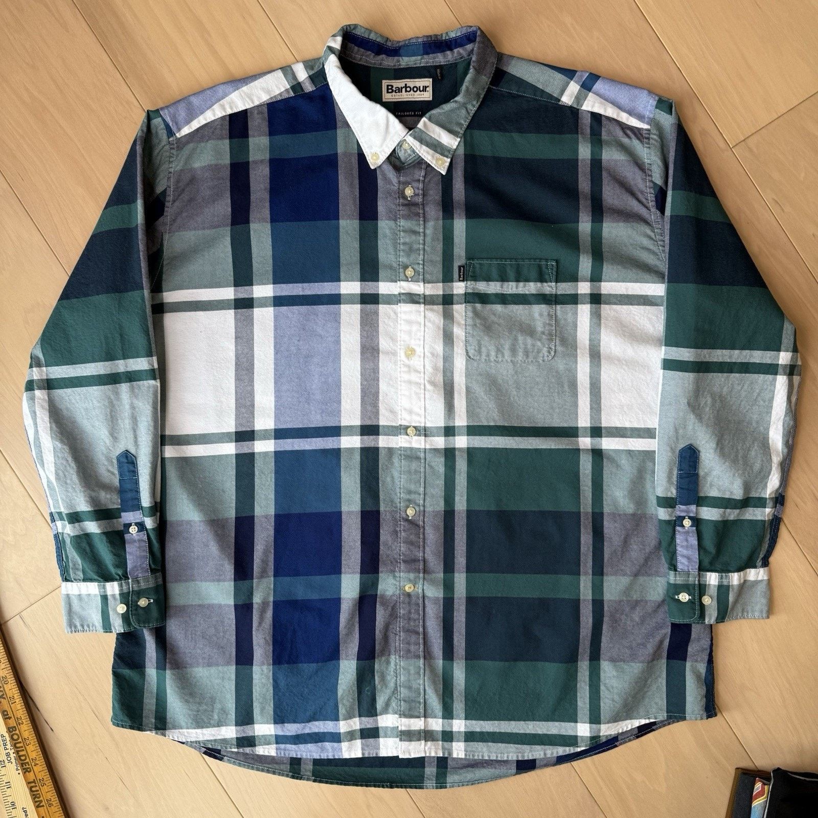 Barbour Barbour Shirt 2XL Multicolor Highland 2 Check Button Up Size US XXL / EU 58 / 5 - 3 Thumbnail