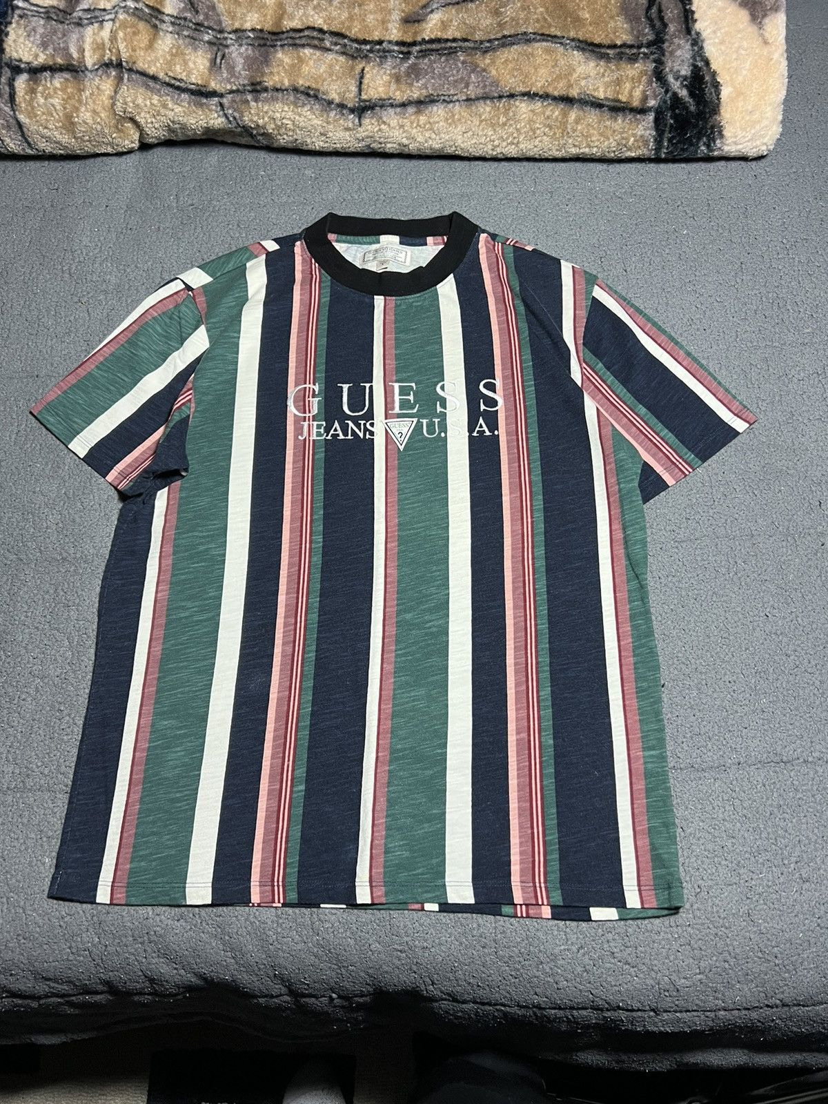 Guess usa best sale striped shirt