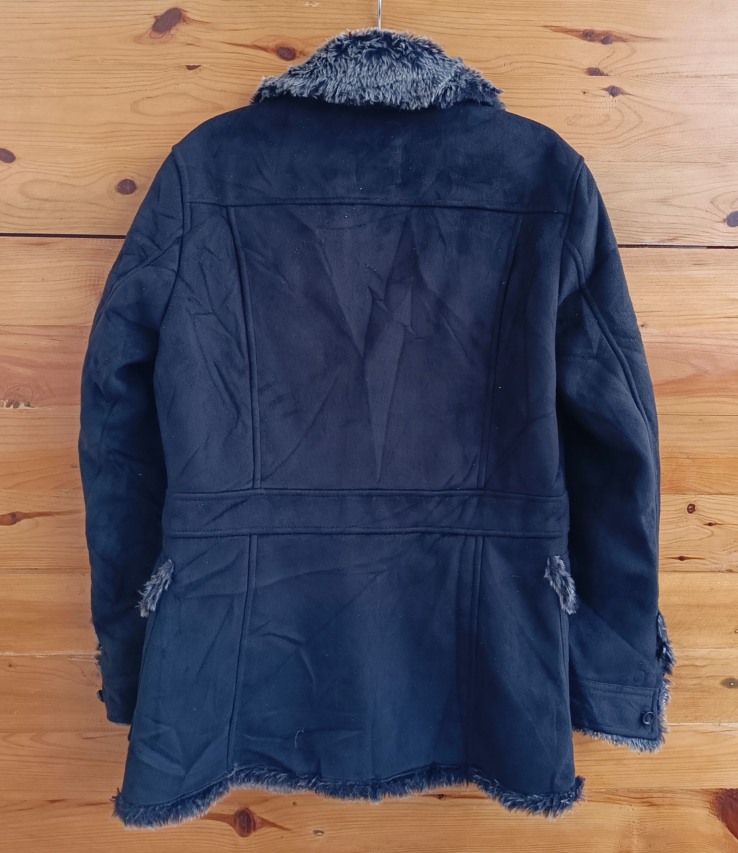 14th Addiction Nicole Club Crazy Fur Bikers Leather Suede Coat Size US S / EU 44-46 / 1 - 3 Thumbnail
