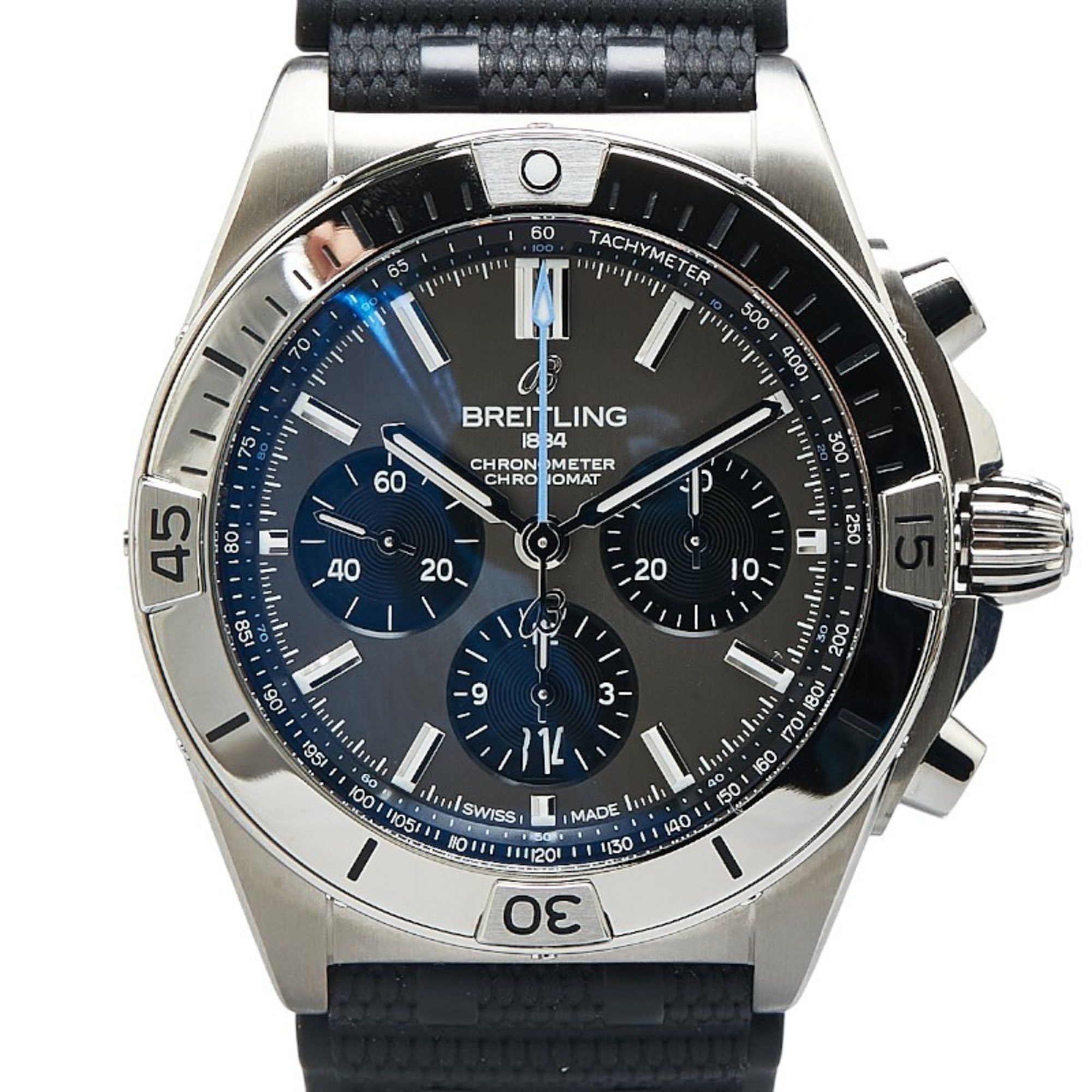 Breitling Breitling Chronomat B01 42 Watch EB0134101M1S1 Automatic Silver Dial Stainless Steel Rubber Titanium Men's BREITLING Size ONE SIZE - 1 Thumbnail