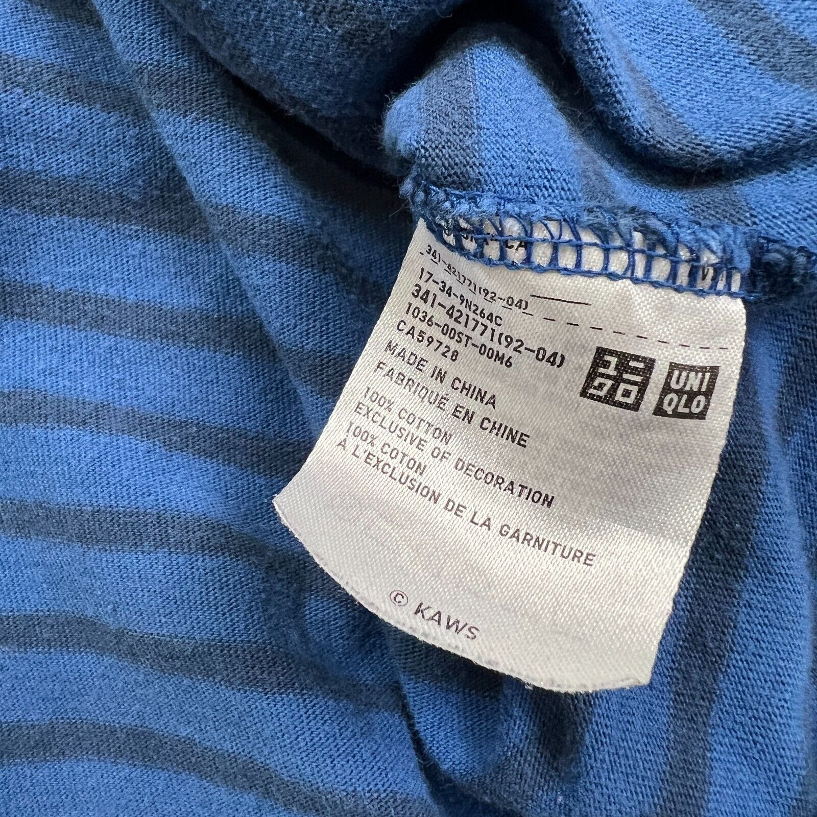 Kaws × Uniqlo KAWS x Uniqlo BFF Striped Tee Large Logo Short Sleeve Tee Size US L / EU 52-54 / 3 - 7 Thumbnail