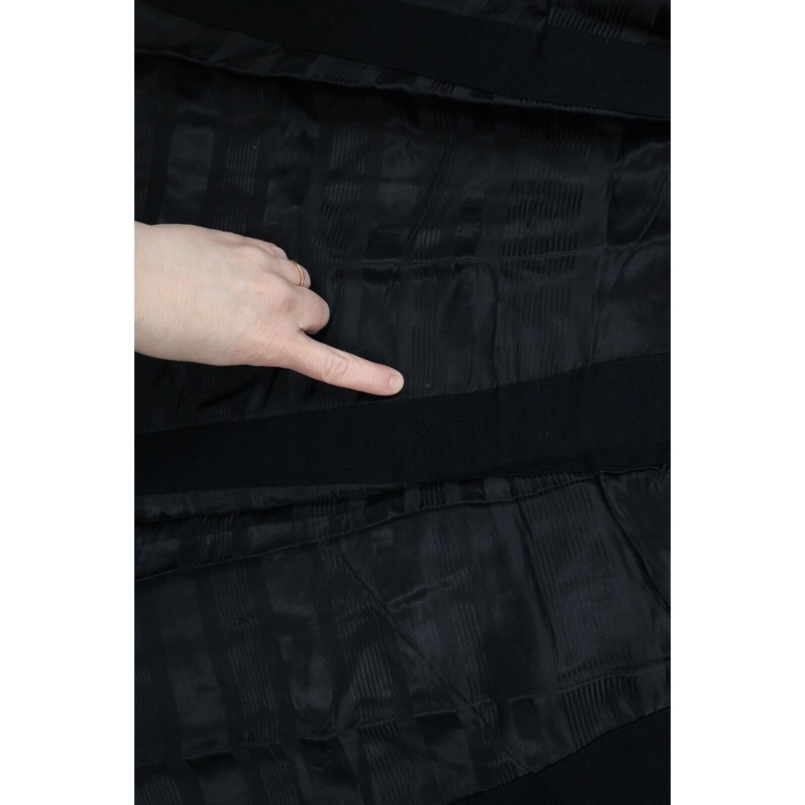 Vintage Vintage 60s 70s Streetwear Wool Satin Striped Skirt Size 24" / US 00 / IT 34 - 13 Thumbnail