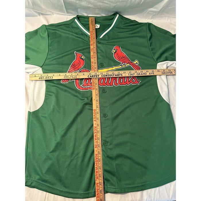 St Louis Cardinals Irish Green Mesh Jersey-Halfway To St Patrick's Day