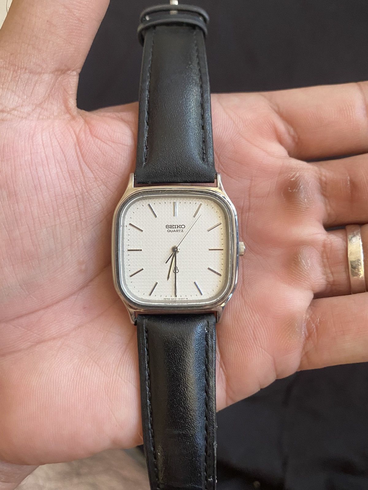 Seiko Vintage Seiko Chariot 80s White Dial Silver Tank 6431 5050 Size ONE SIZE - 7 Thumbnail