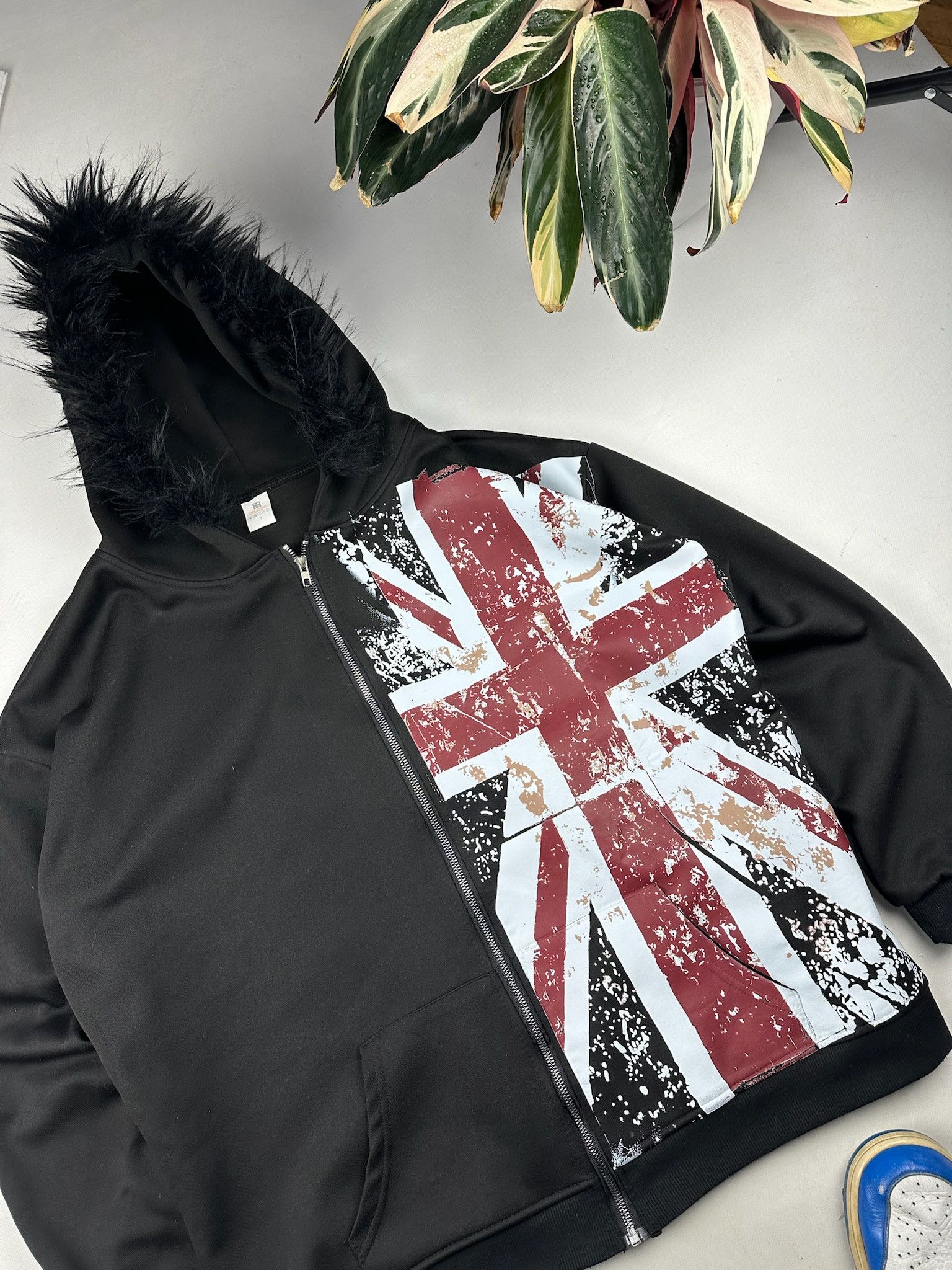 14th Addiction Fur Hoodie LGB Style British flag Size US L / EU 52-54 / 3 - 4 Thumbnail