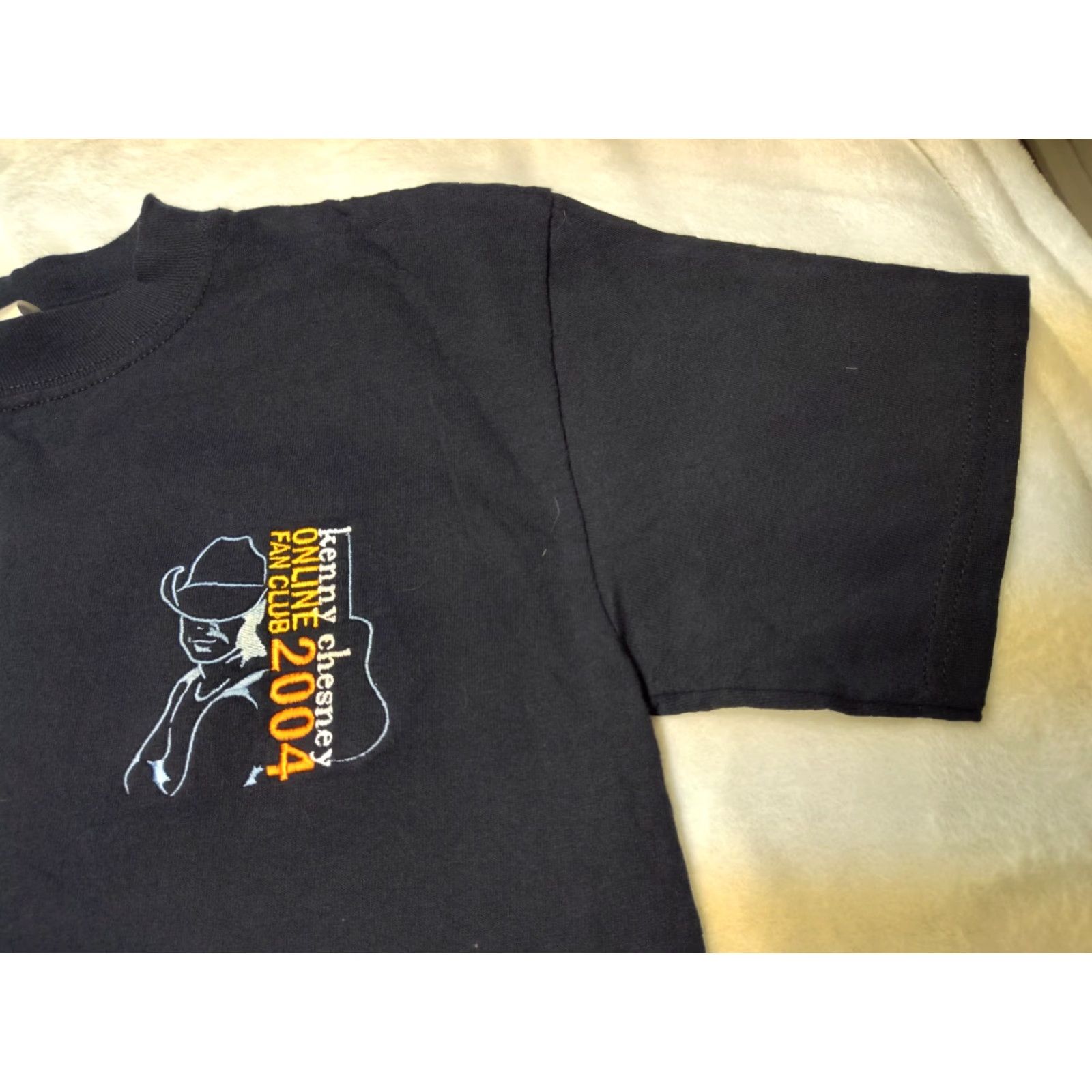 Jerzees VINTAGE Kenny Chesney T-Shirt Black Size Small Men’s Short Sleeve Cotton 2004 Fan Club EUC Classic Music Band Mens S Size US S / EU 44-46 / 1 - 4 Thumbnail