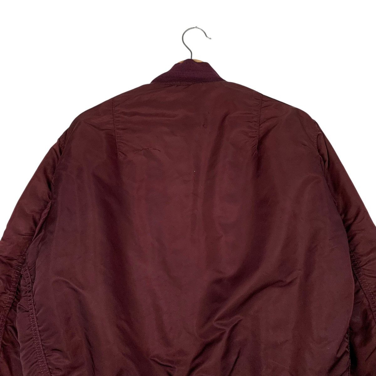 Alpha Industries Vintage Alpha Industries Maroon USAF MA-1 Bomber Made In USA Size US M / EU 48-50 / 2 - 8 Thumbnail