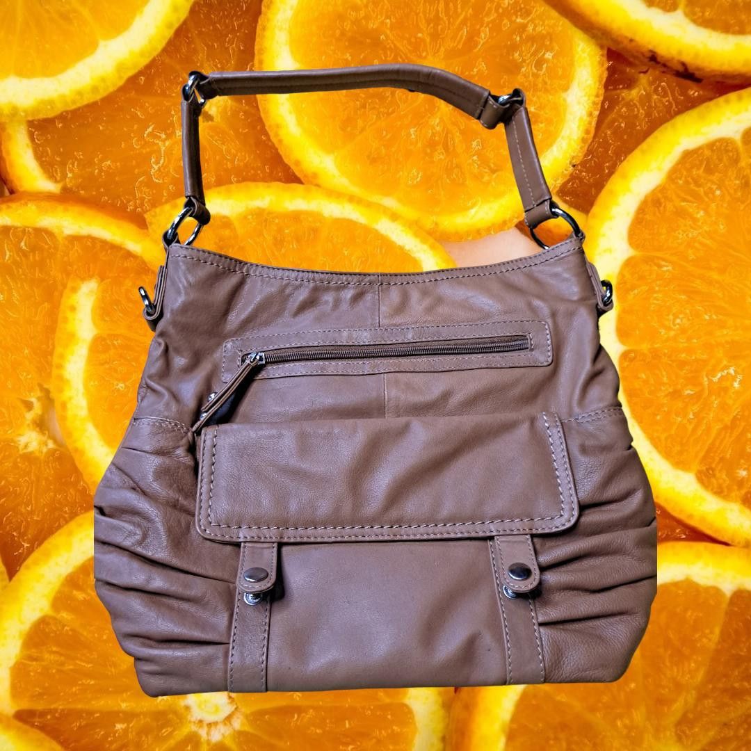 Other Great American Leatherworks Tan Leather Hobo/Shoulder Bag/Pu Size ONE SIZE - 1 Thumbnail