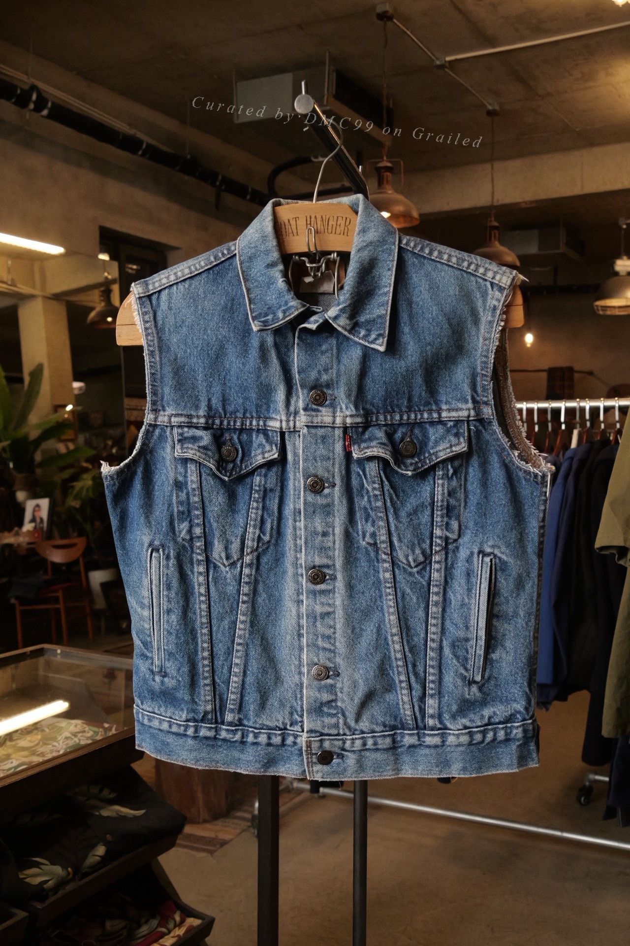 Levi's Vintage Clothing Levi's 1990s Remake Sleeveless Denim Vest Size US M / EU 48-50 / 2 - 1 Thumbnail