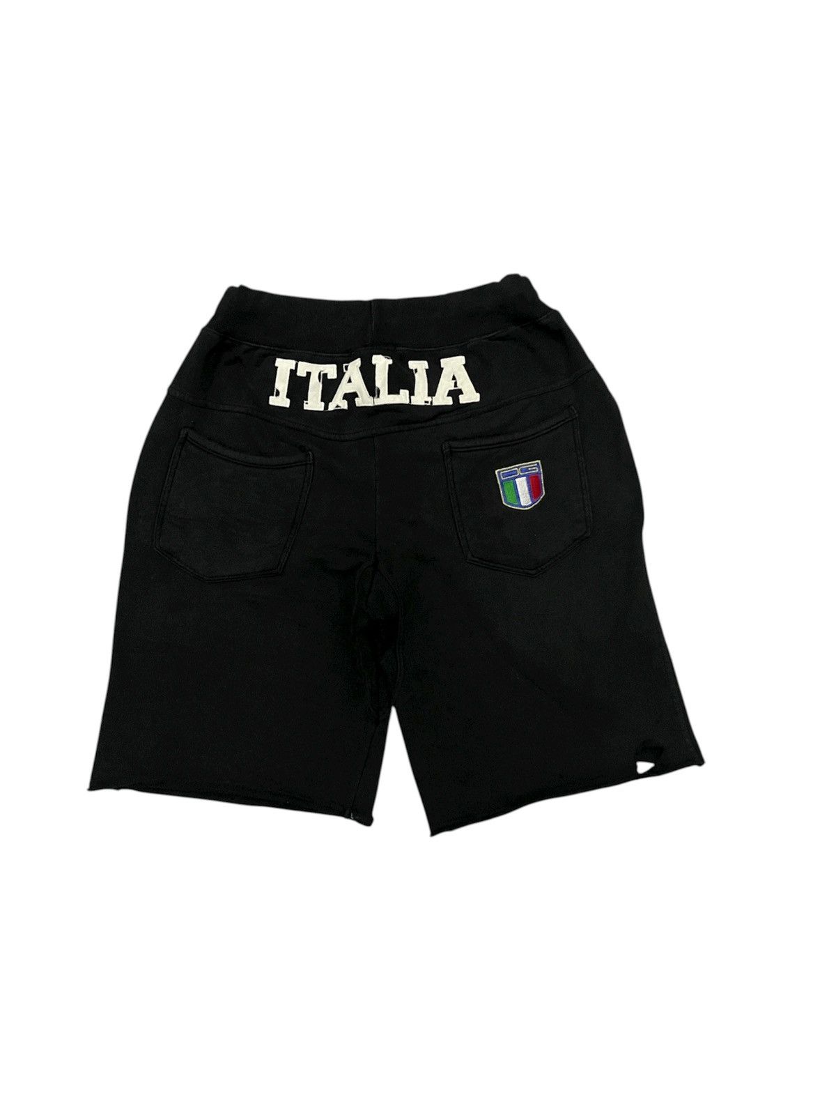 Dolce & Gabbana 2000s DOLCE & GABBANA ITALIA RUGBY CHOPPED SHORT PANT Size US 30 / EU 46 - 3 Thumbnail