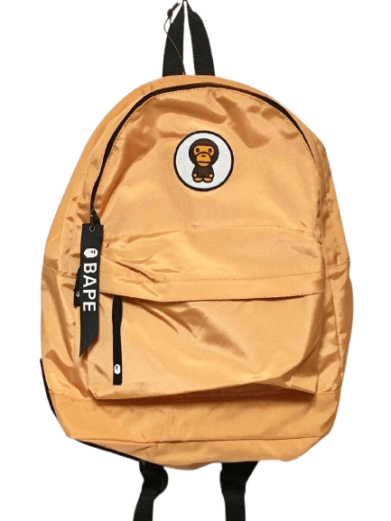 Pre-owned Bape Backpack Baby Milo Yellow + Laptop Sleeve Logo New Year
