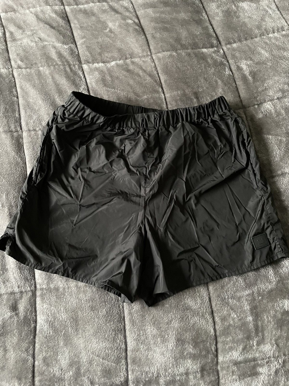 Acne Studios acne Face - Black Perry nylon face swim short Size US 32 / EU 48 - 1 Thumbnail