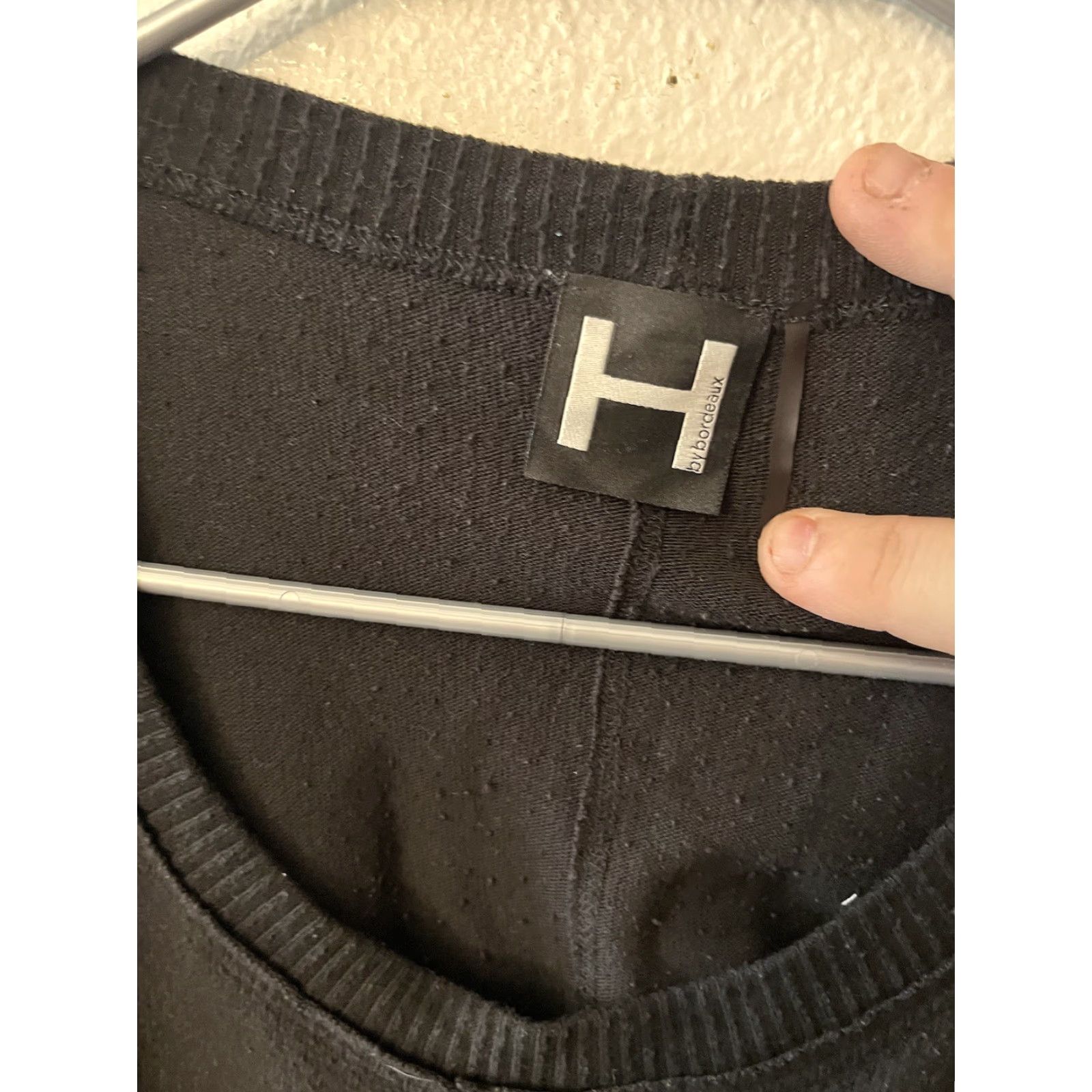 Vintage H By Bordeaux Shirt Womens Medium Long Sleeve T Shirt Black Lightweight Size M / US 6-8 / IT 42-44 - 2 Thumbnail