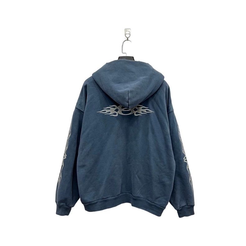 Balenciaga Balenciaga Smog blue flame double-ring hoodie Size US L / EU 52-54 / 3 - 2 Thumbnail