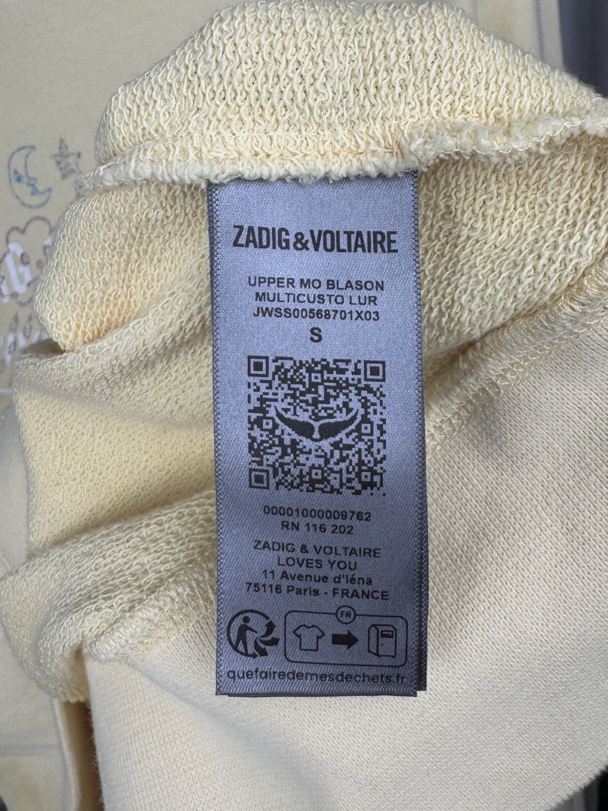 Zadig & Voltaire ZADIG & VOLTAIRE UPPER MO BLASON MULTICUSTO LUR SWEATSHIRT S Size S / US 4 / IT 40 - 10 Thumbnail