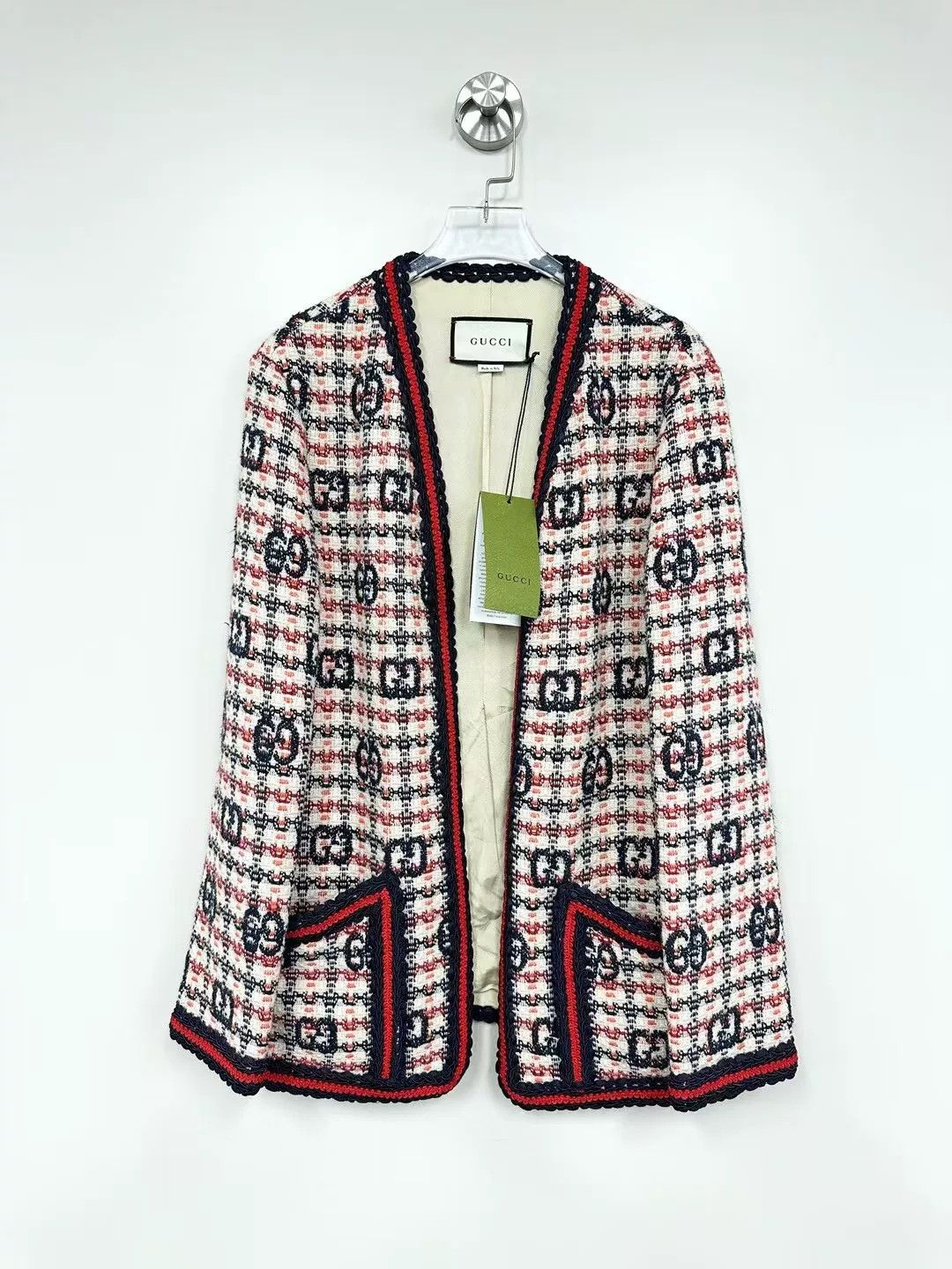 Gucci Gucci Tweed GG Monogram Cardigan Coat 40 Size S / US 4 / IT 40 - 1 Thumbnail