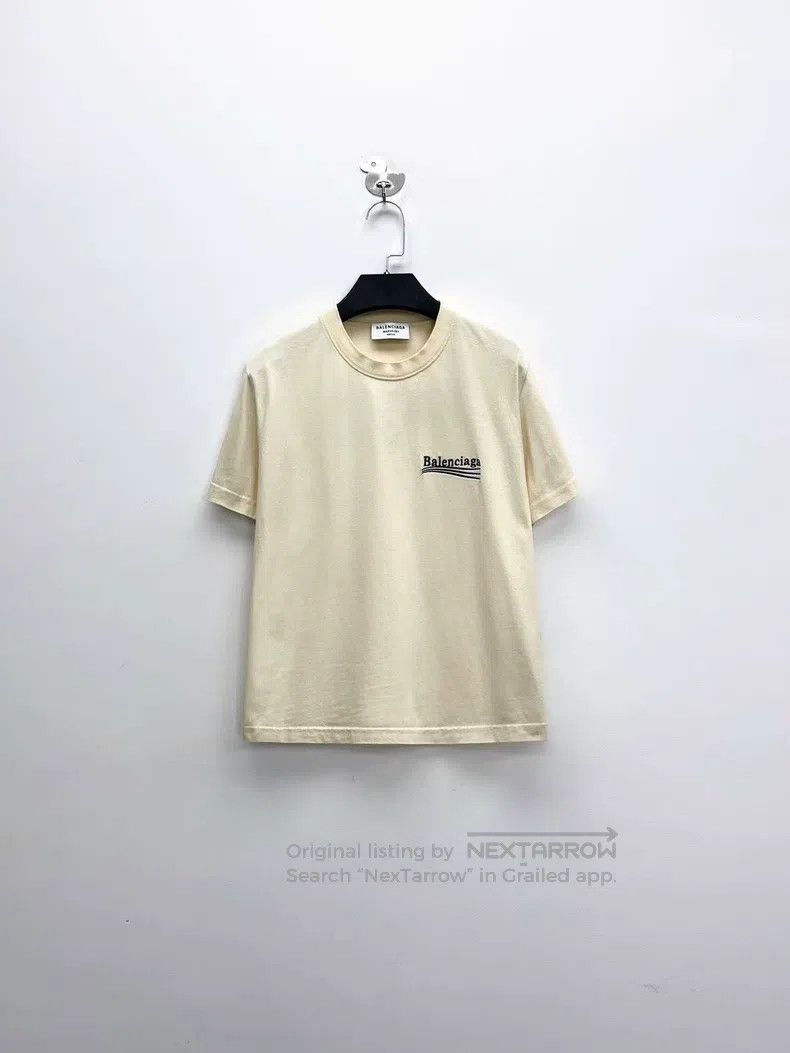 Balenciaga Balenciaga Embroidered Wave Cola Logo Short Sleeve Size US L / EU 52-54 / 3 - 1 Thumbnail