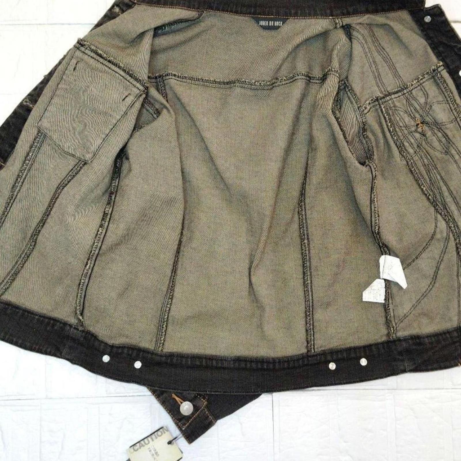Other Vintage 2000s whimsy goth dark wash denim jacket Size XS / US 0-2 / IT 36-38 - 5 Thumbnail