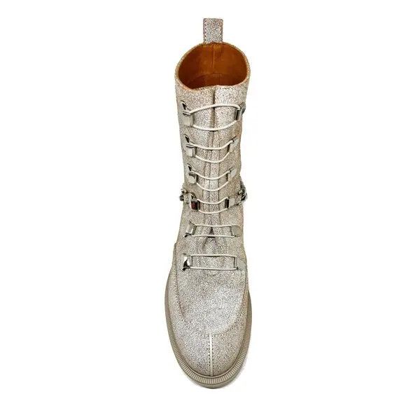 Christian Louboutin os11x0526 Horse Low Boots in Beige Size US 8 / IT 38 - 4 Thumbnail