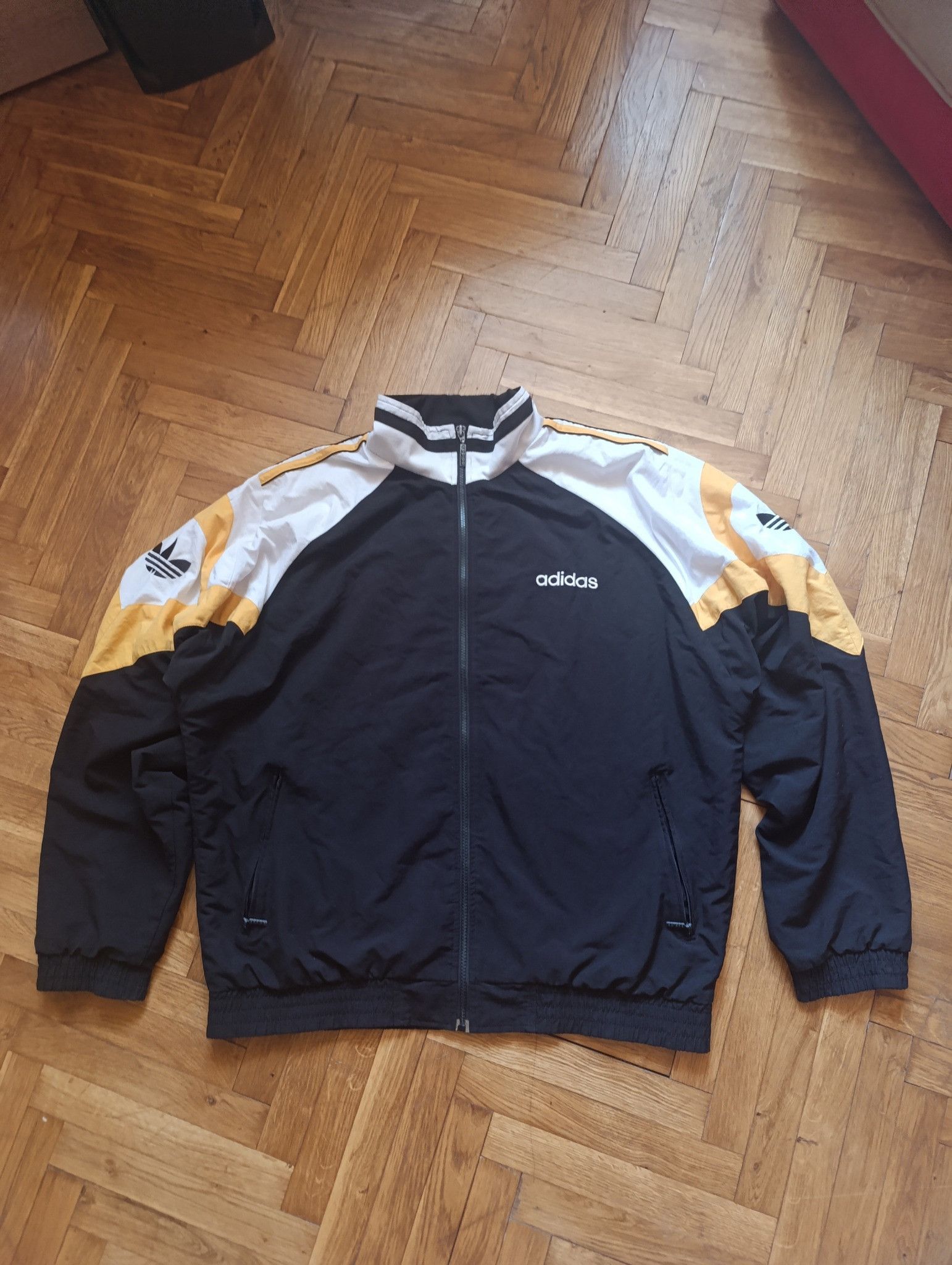 Adidas Adidas Vintage Y2K Windbreaker 3-Stripes Trefoil Logo Black Size US L / EU 52-54 / 3 - 1 Thumbnail