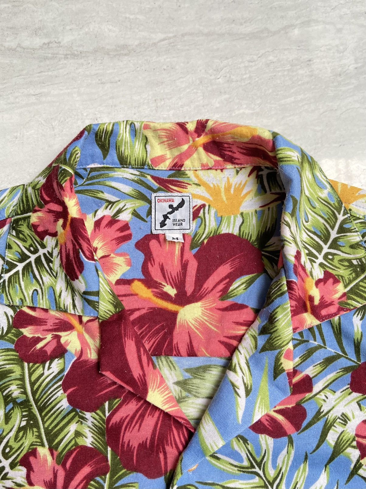 Designer × Japanese Brand OKINAWA Flower Motive Hawaii Shirt Size US M / EU 48-50 / 2 - 10 Thumbnail