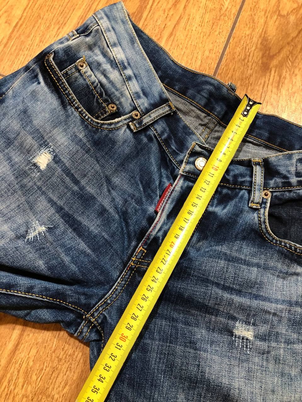 Dsquared2 Dsquared2 Blue Distressed Ripped vintage denim Jeans Size US 28 / EU 44 - 22 Thumbnail