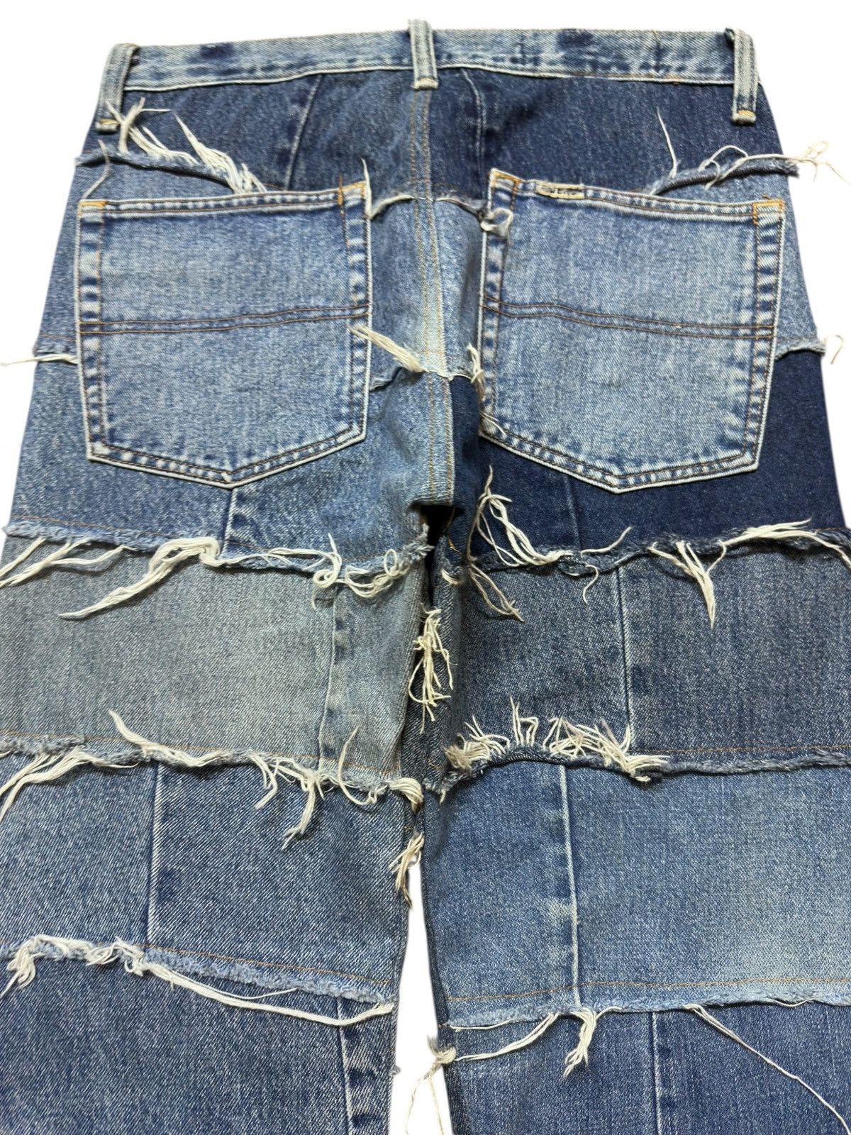 Wrangler Vintage Wrangler Upcycled Patchwork Hagi Style Denim Size US 30 / EU 46 - 7 Thumbnail