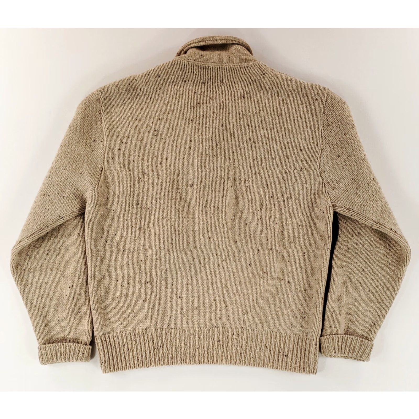 Pendleton Pendleton Lobo Sweater Henley Shawl Collar Shetland Wool Brown Patches Mens M Brown Wool Pullover M Mens Size US M / EU 48-50 / 2 - 6 Thumbnail