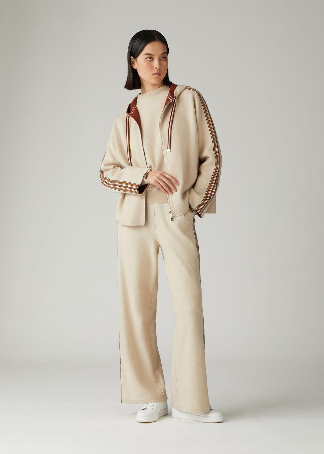 Loro Piana o1w1db10724 Suitcase Stripe Bomber Jacket in Ivory Size XL / US 12-14 / IT 48-50 - 6 Thumbnail