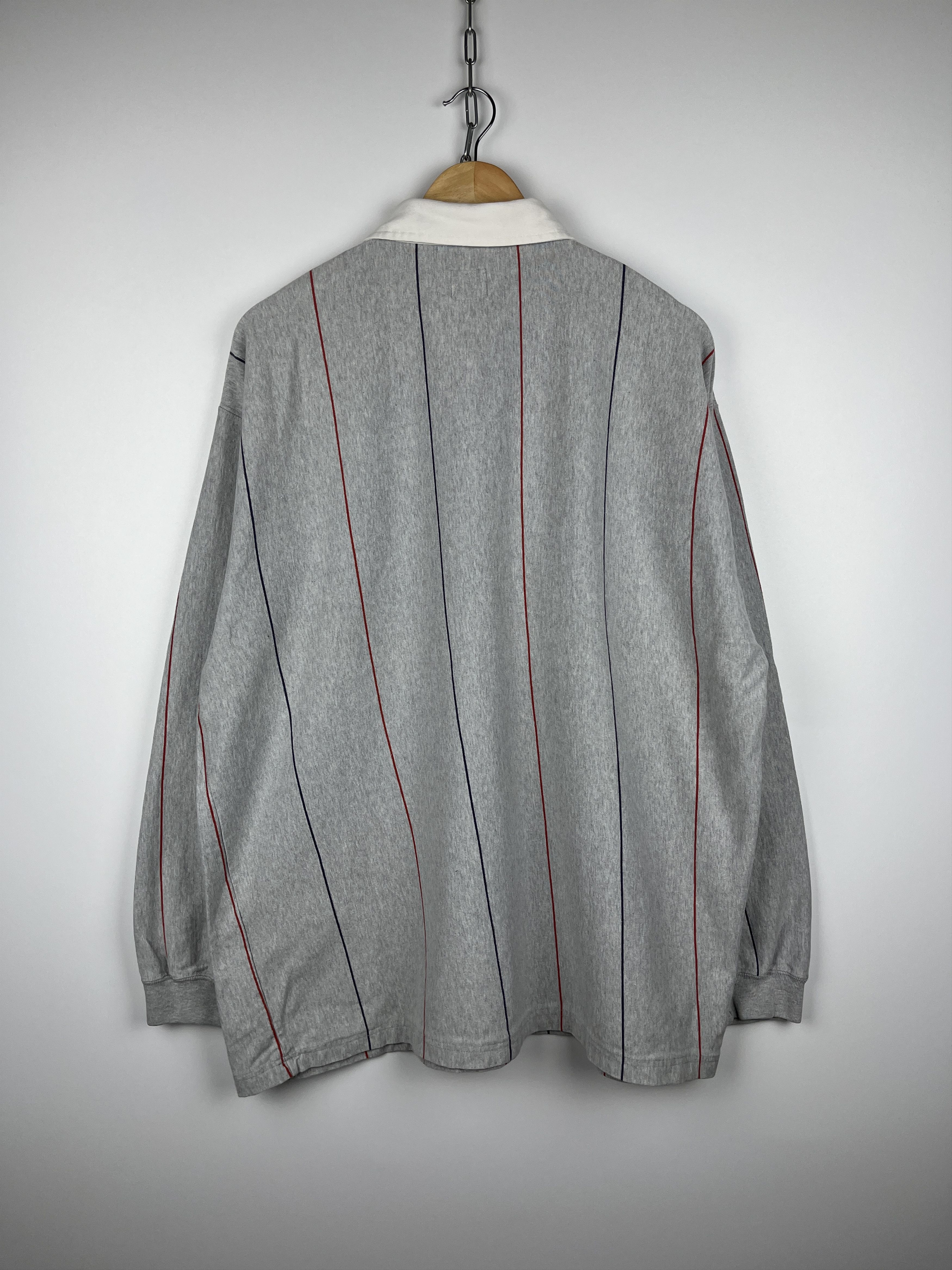Levi's × Vintage 90's Levi's Vintage Rugby Polo Shirt Striped Long Sleeve Size US L / EU 52-54 / 3 - 11 Thumbnail