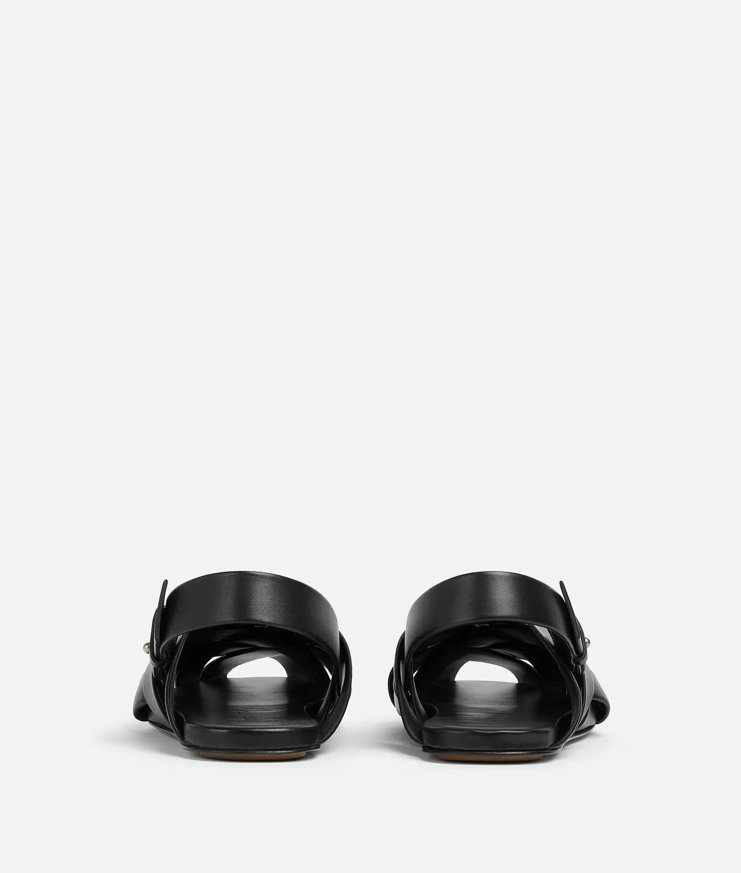 Bottega Veneta o1bcso1str0225 Alfie Slippers Sandals in Black Size US 7 / EU 40 - 3 Thumbnail