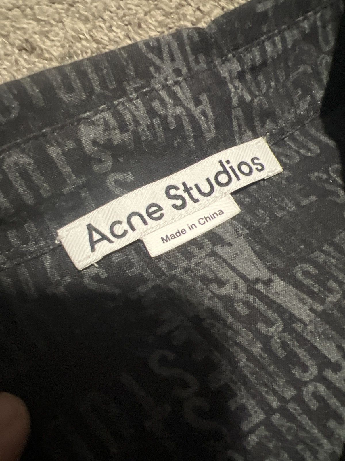 Acne Studios Acne Studios All Over Print Long Sleeve Button Up Size M Size US M / EU 48-50 / 2 - 5 Thumbnail