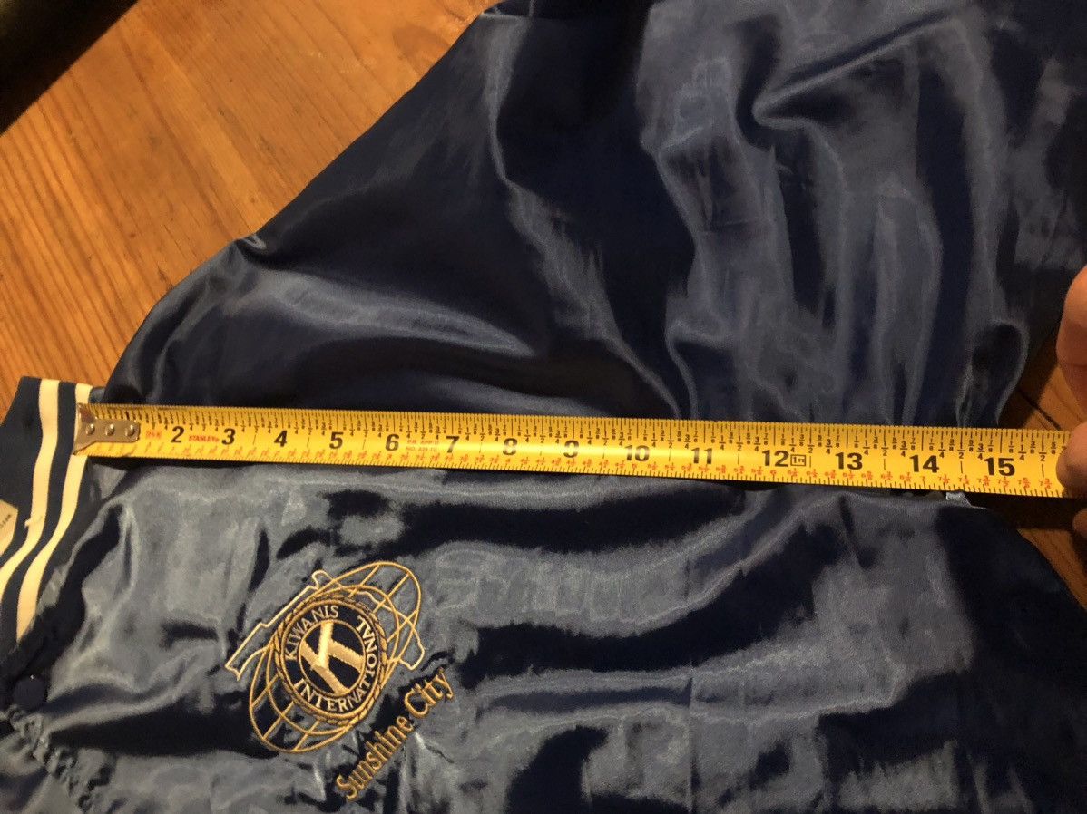 Vintage Vintage 90s Blue & Gold Varsity Bomber Jacket S/L Size US L / EU 52-54 / 3 - 9 Thumbnail